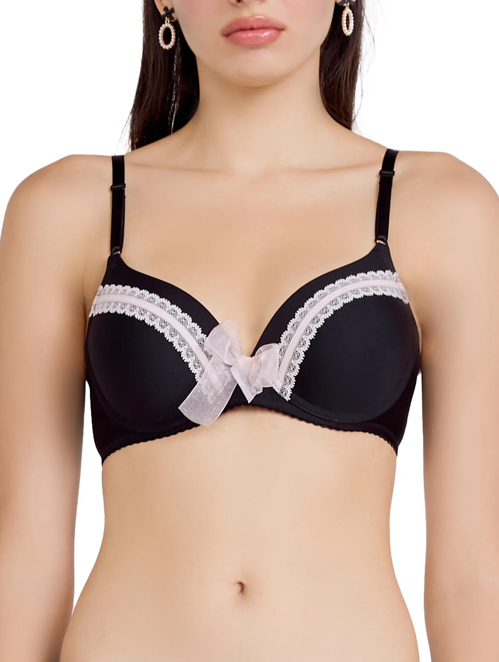 WACOAL Women Mood Underwire Bra 3/4 Cup Black