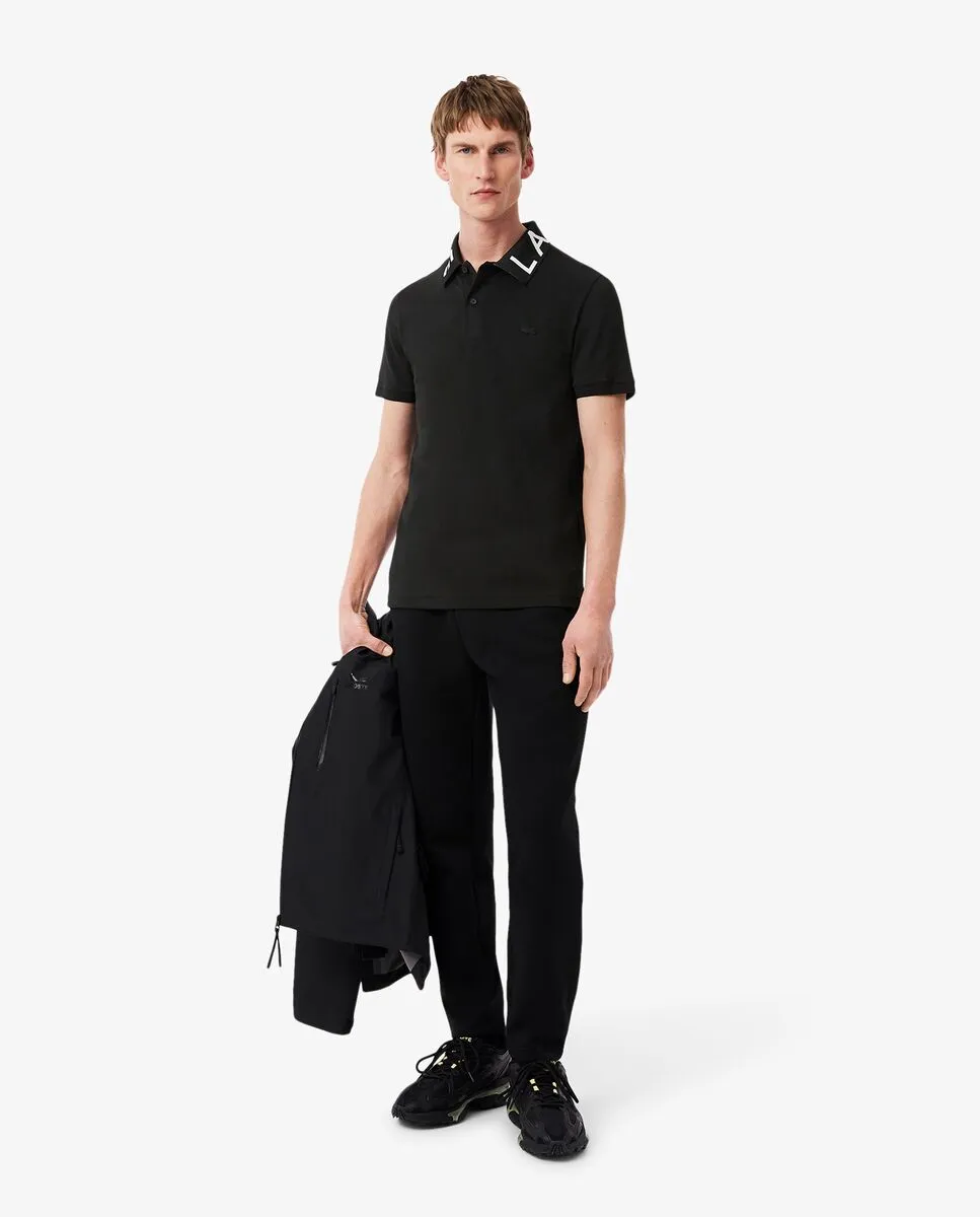 LACOSTE Slim Fit L.12.12 Petit Piqu  Polo Shirt Black
