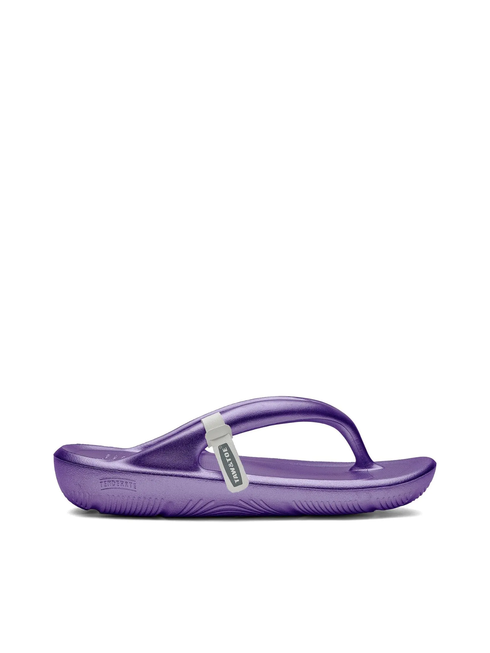 TAW&TOE Unisex Sandals Zerovity Flip Flop OG Metal Purple