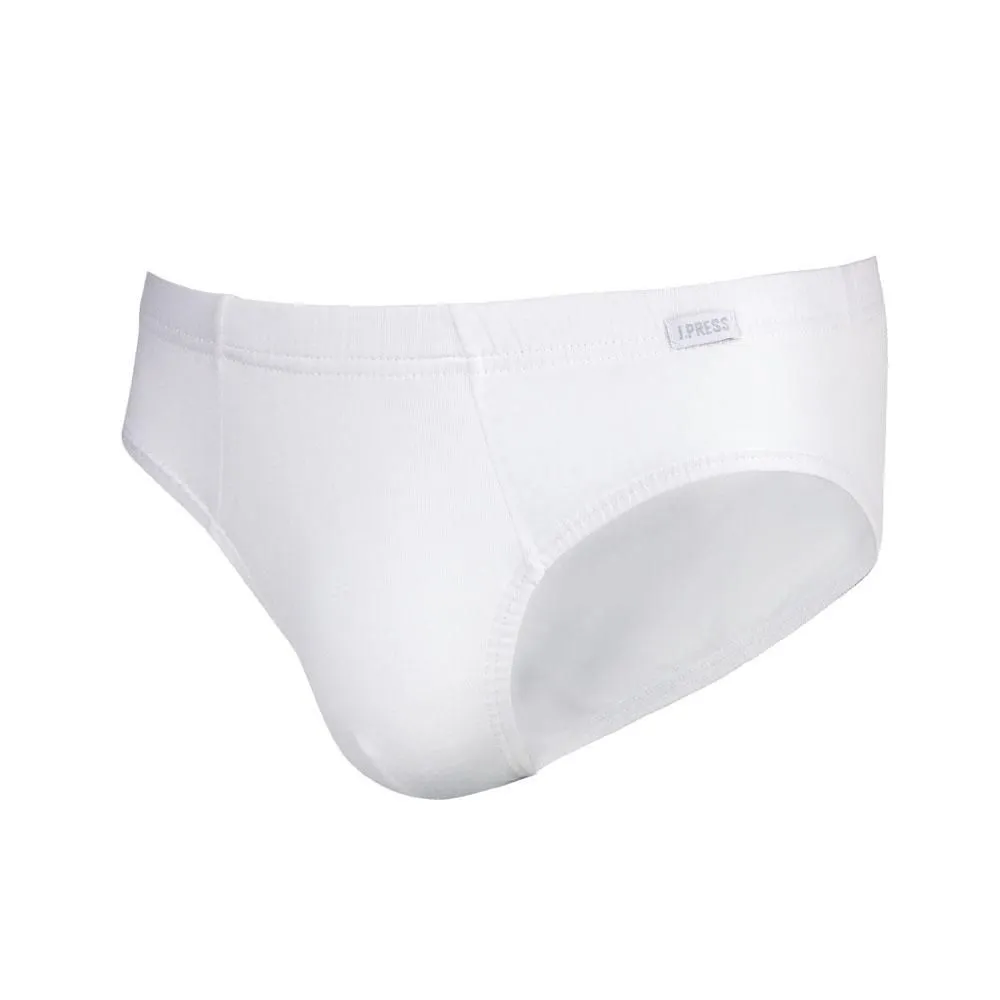 J.PRESS Men's White Brief Underwear no.2200W (PACK3)