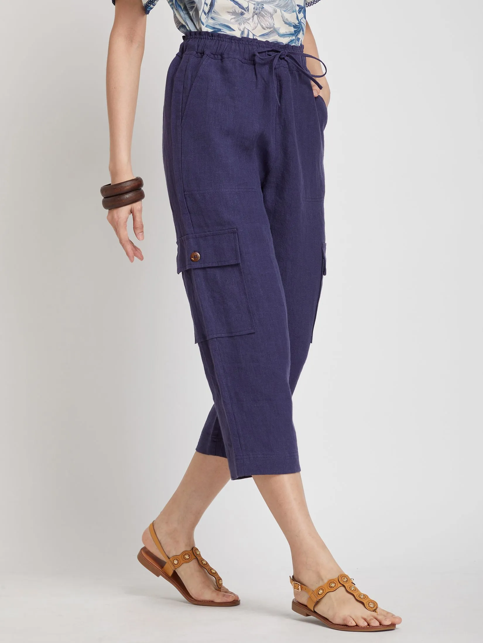 JOURNAL Women Pants Linen Woven