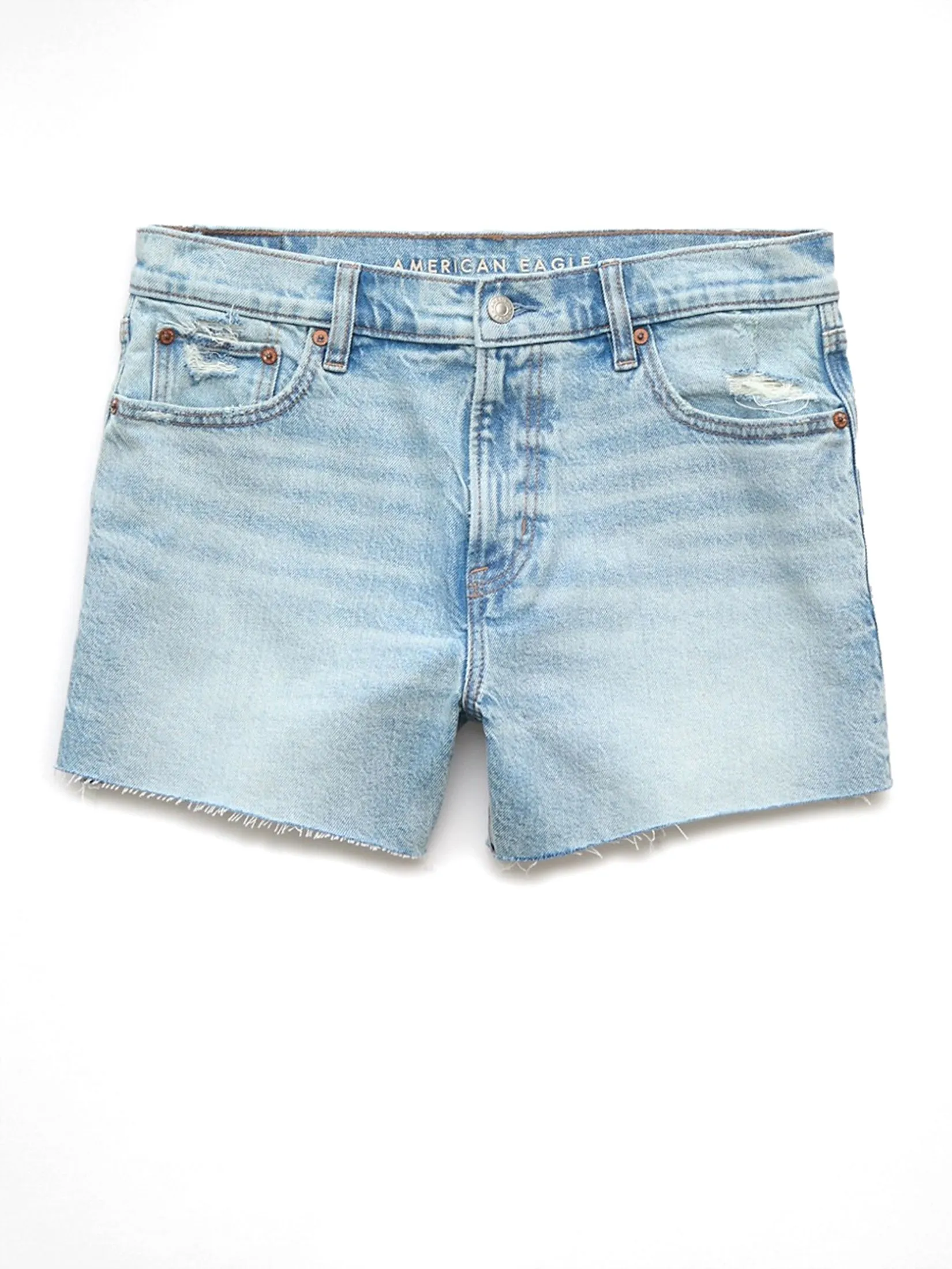 AMERICAN EAGLE WOMEN 4" EX-BOYFRIEND SHORT 987 LIGHT VINTAGE Size - 0 US