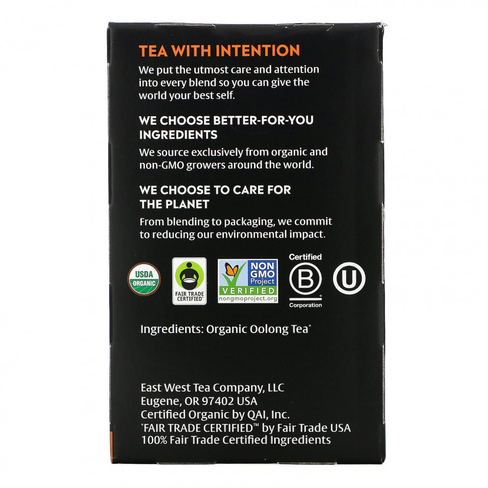 Choice Organic Teas, Oolong Tea, улун, 16 чайных пакетиков, 32 г (1,12 унции)