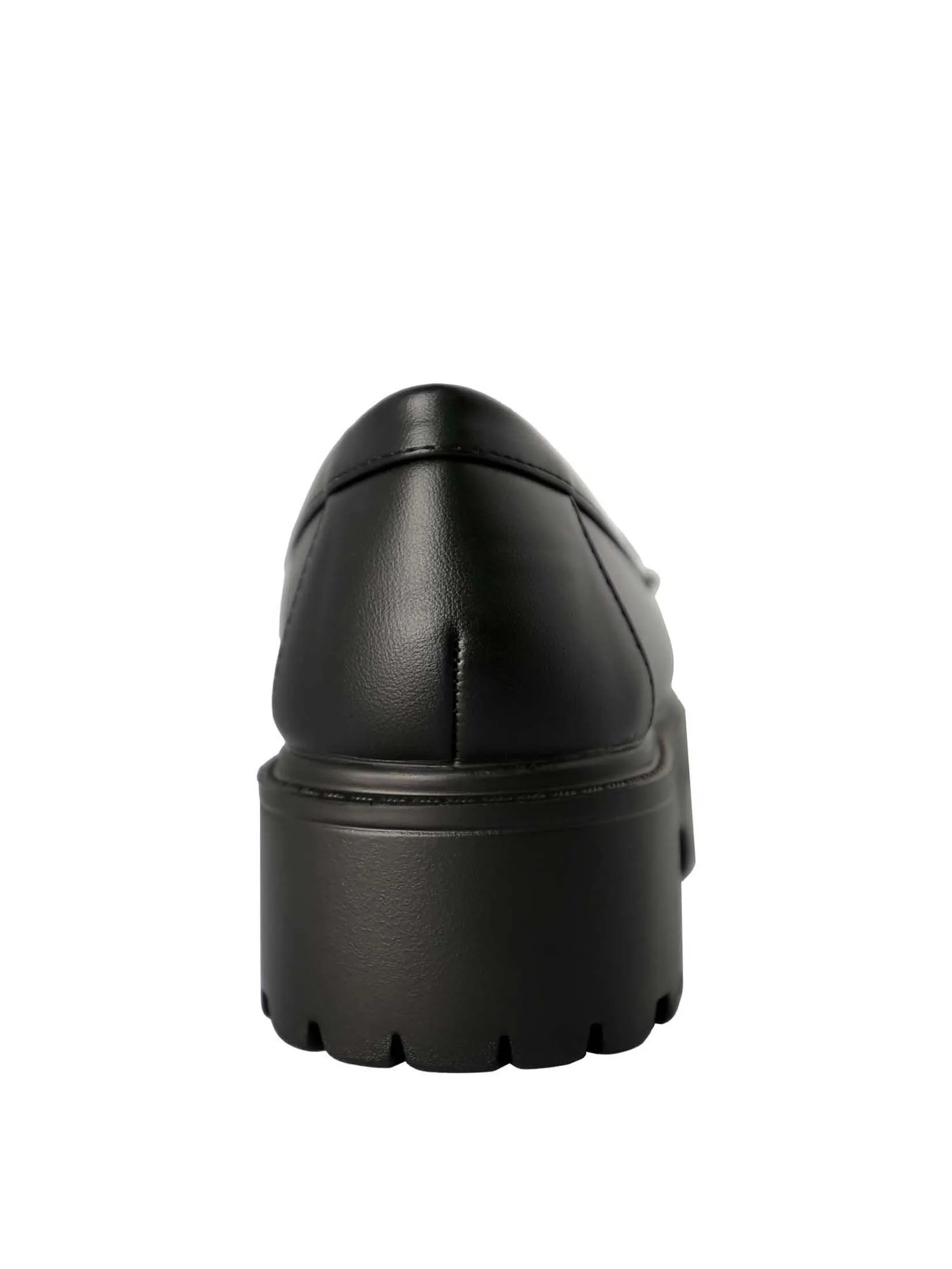 VILLAINS SF ROVE Women's Platform Loafer Heels BLACK