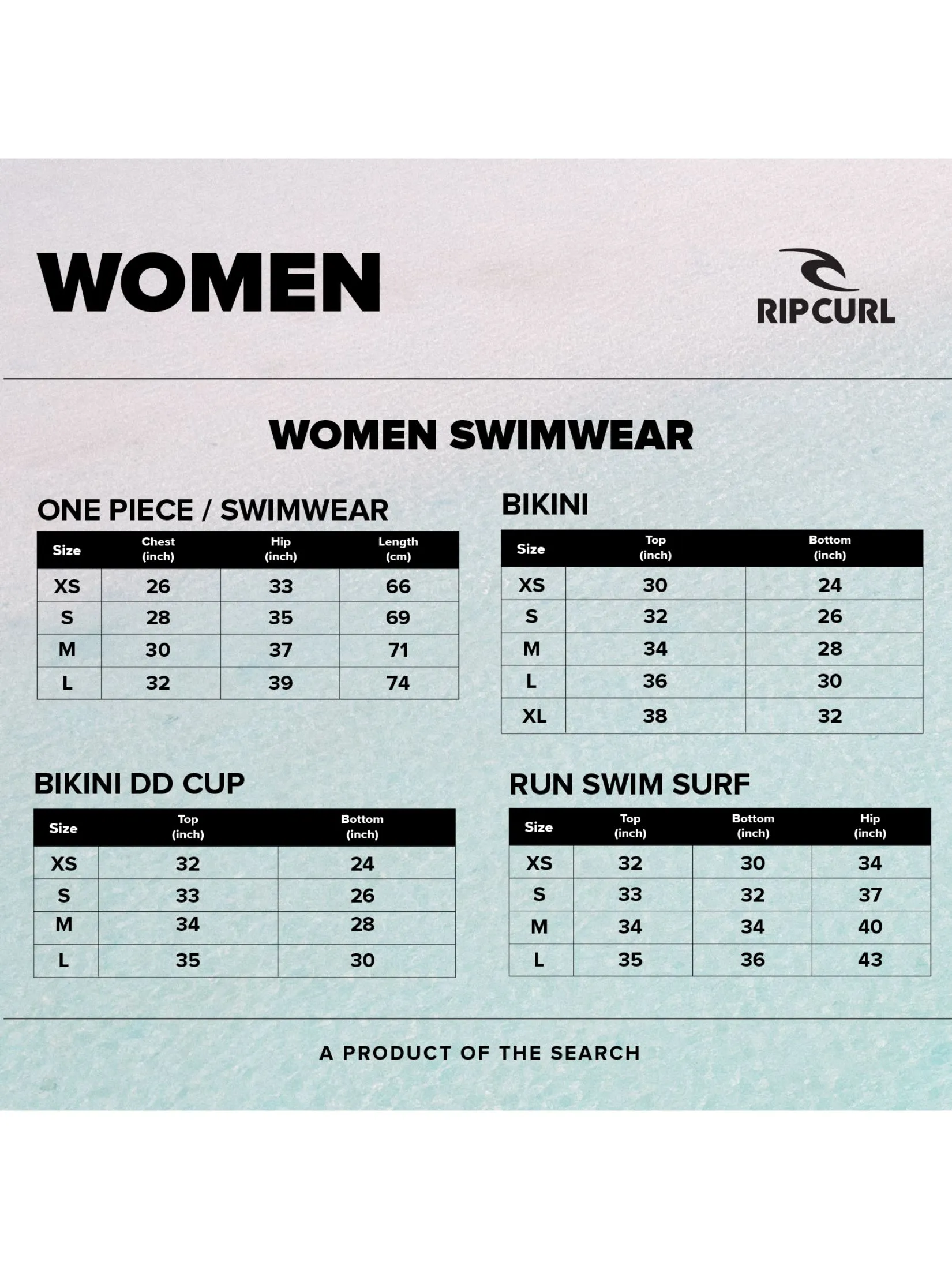 RIP CURL Women One Piece Cala Vadella D-DD
