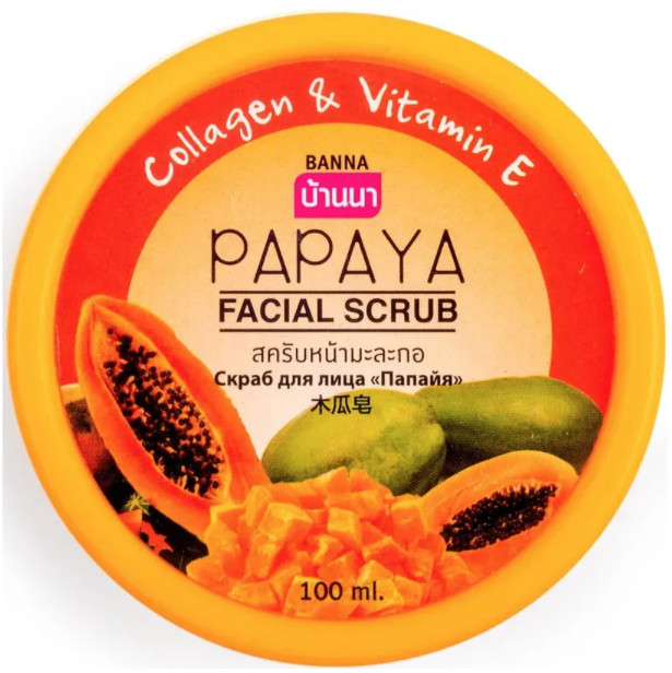 Скраб для лица с папайей Banna 100 мл