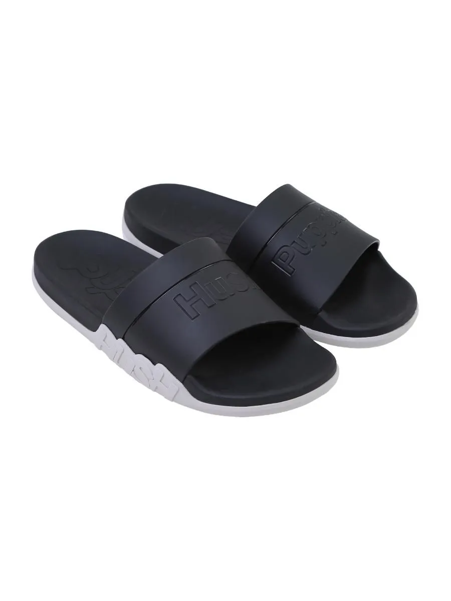 HUSH PUPPIES Men's Shoes Sandals Slides  - BLACK