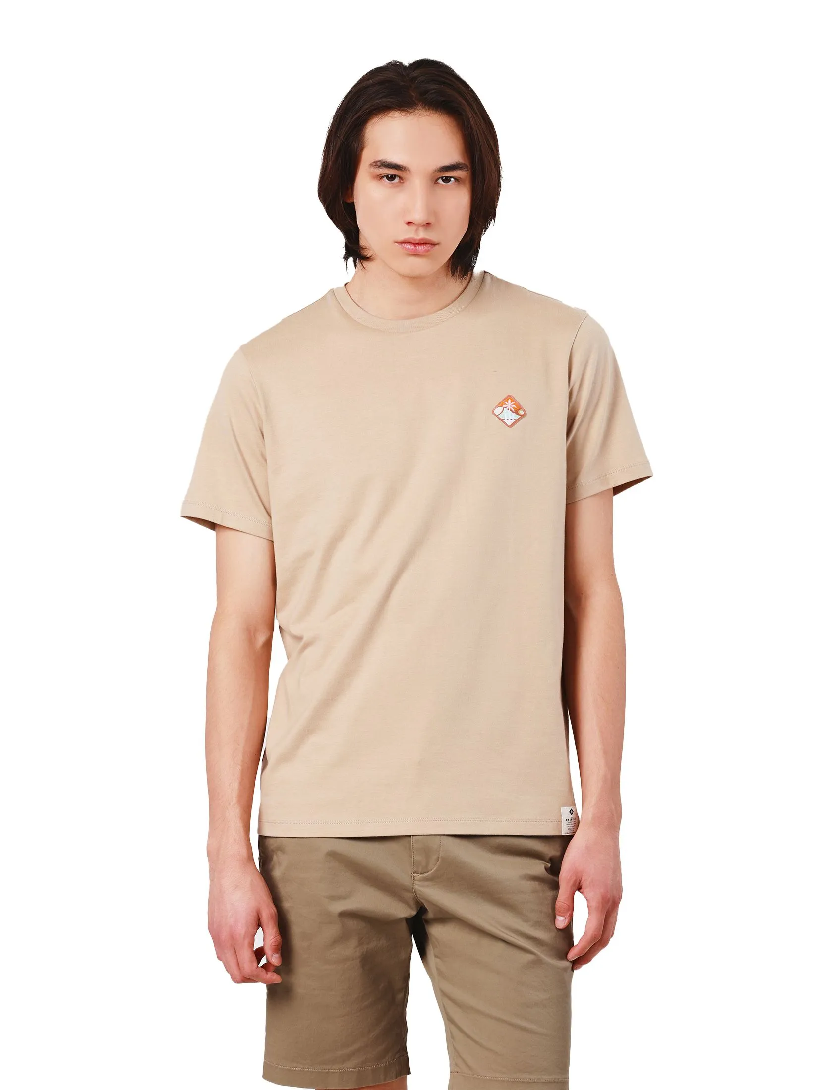 JOHN HENRY Men's T-Shirts (Slim Fit) Rejuvenate Vacation Brown Size - L