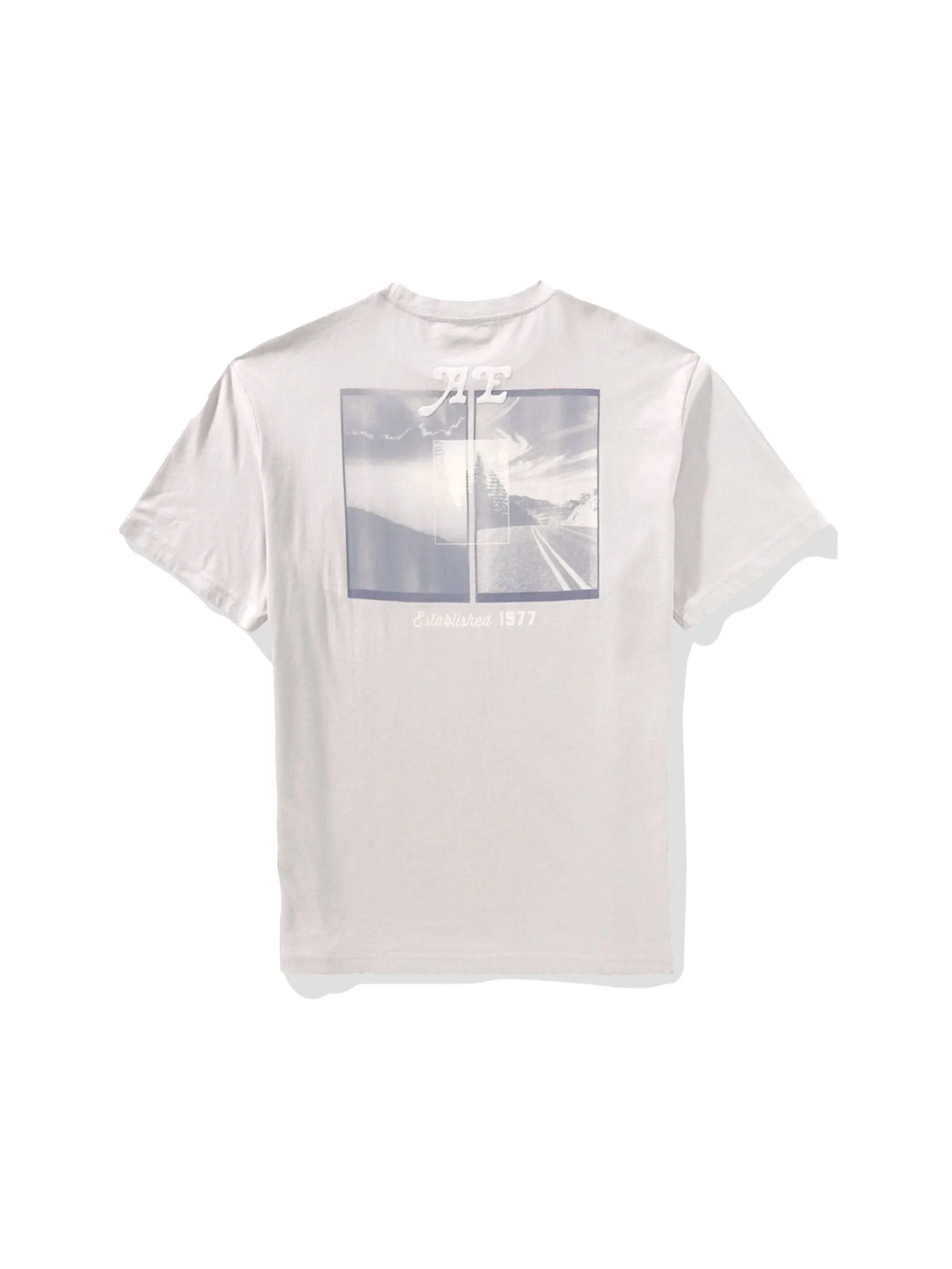 AMERICAN EAGLE MEN G SS BTS3 ELEV PKT SET IN TEE- PC DYE + SERIOUSLY SOFT WASH 020 GRAY