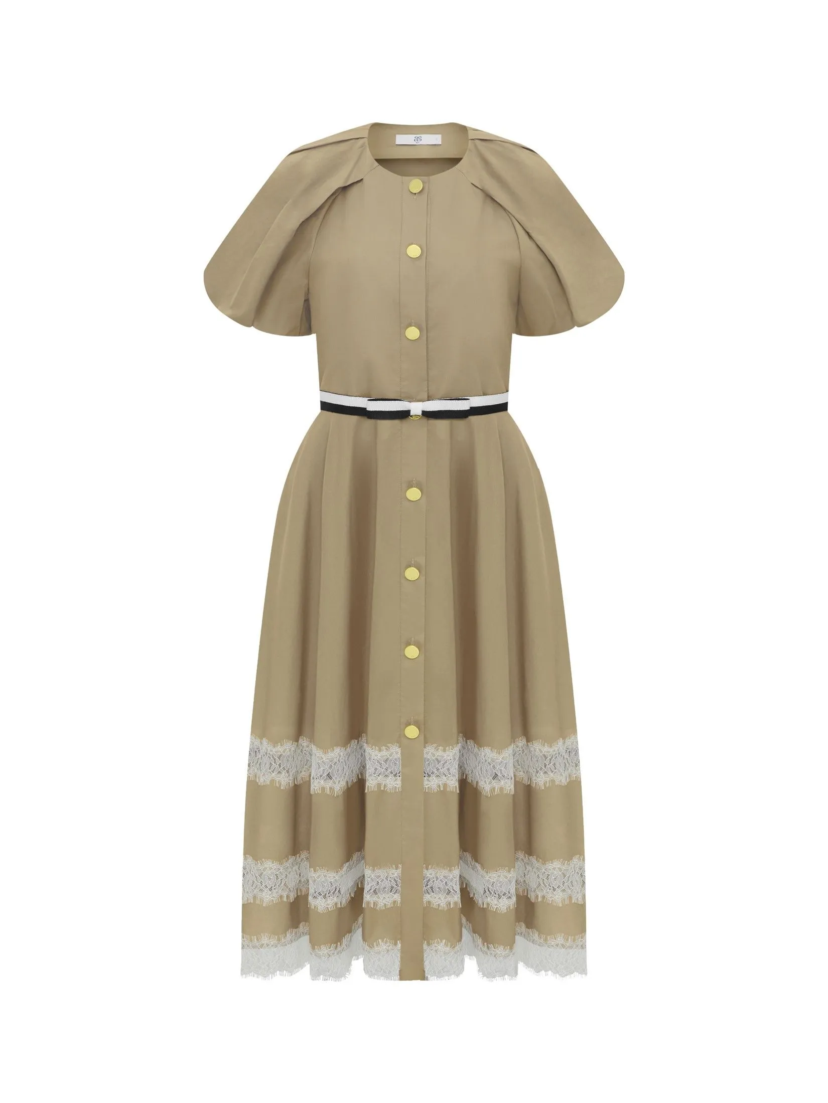 ASV (AW24)Suzane Balloon Women Dress Beige