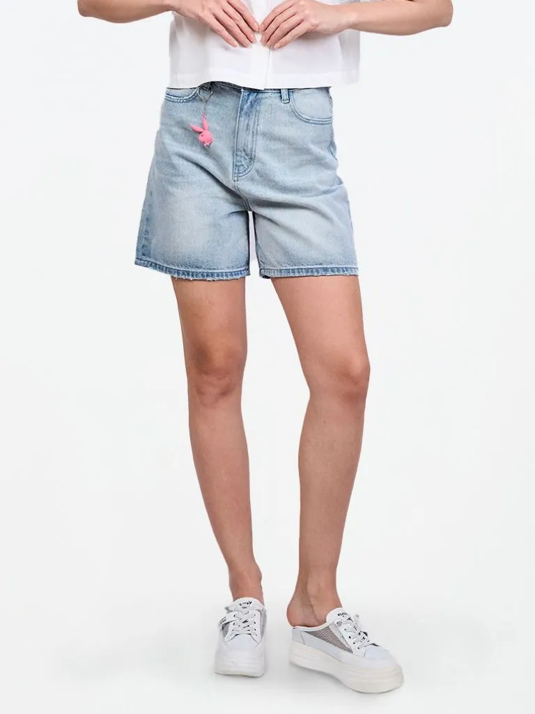 PLAYBOY Women's pants   SKU P1WB252JQ013BL  Colour  Blue