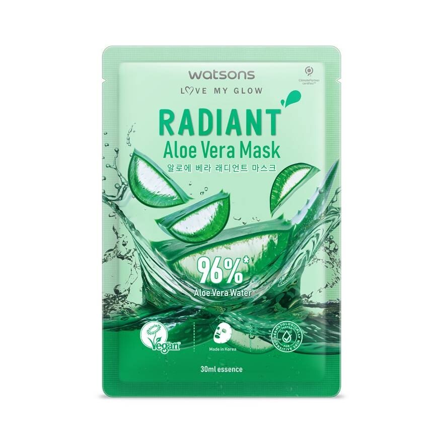 Watsons Radiant Aloe Vera Mask 1sheet.