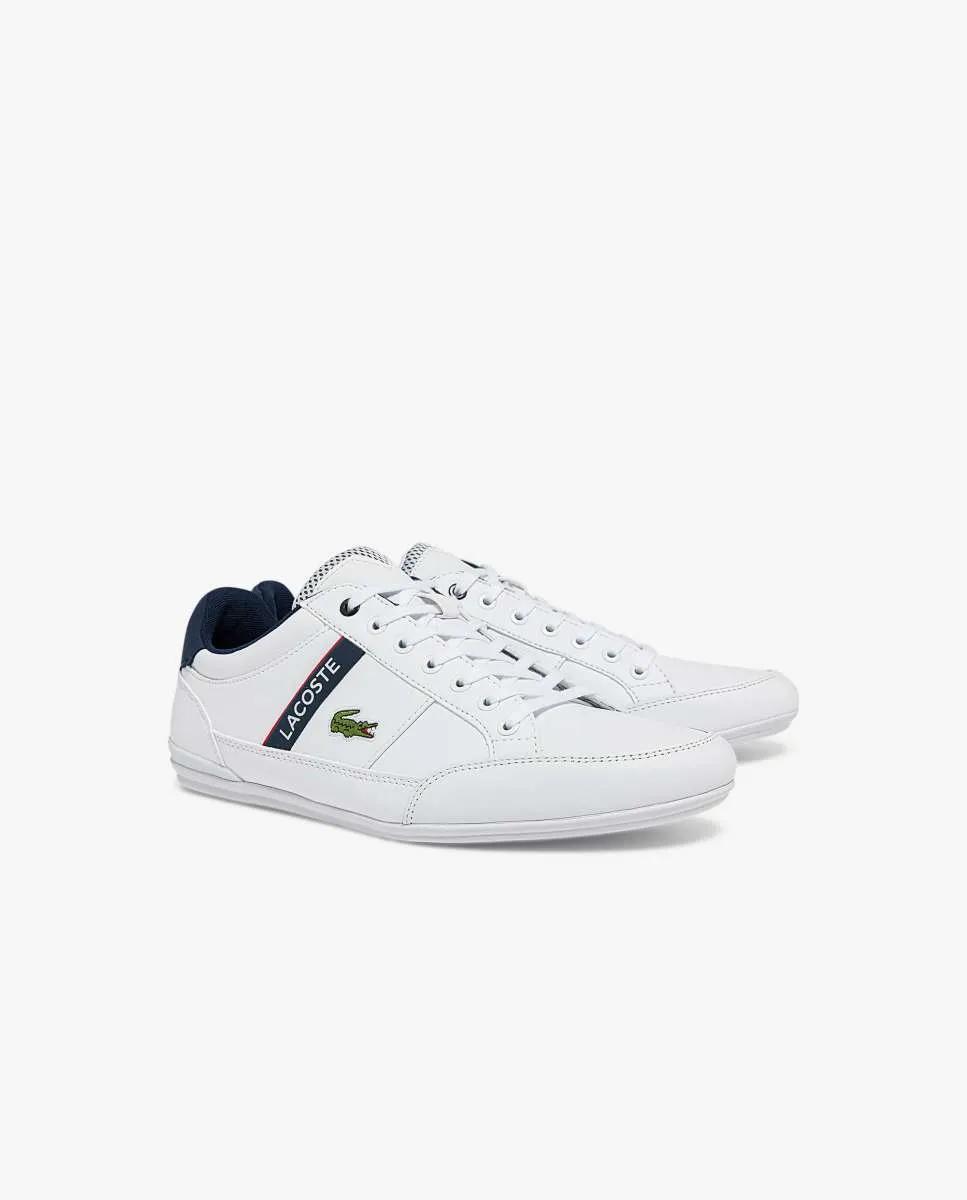 LACOSTE Men’s Chaymon Textile and Synthetic Trainers White