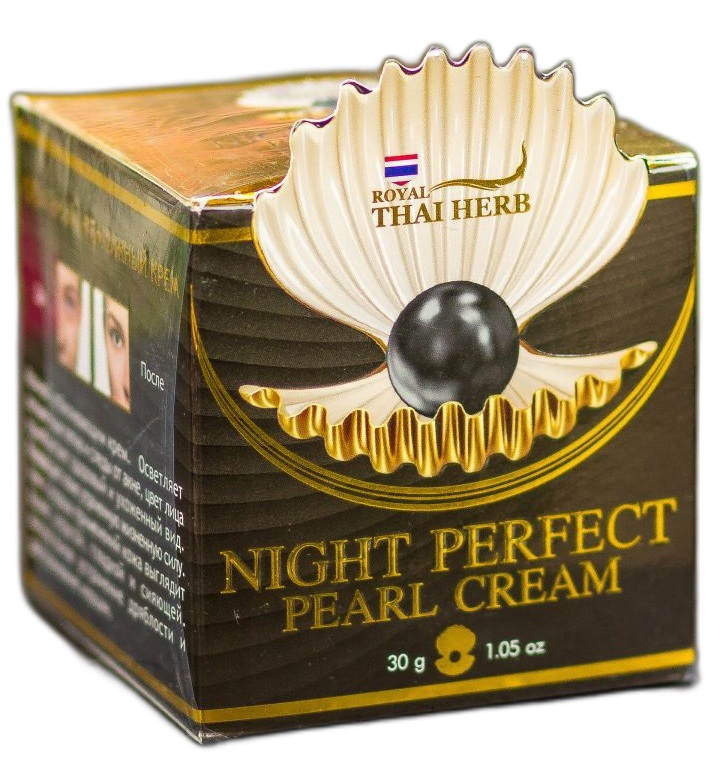 Ночной крем с жемчужной пудрой Thai Herb 30 мл