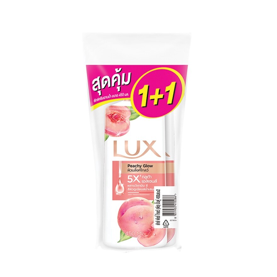 Lux Shower Cream Peachy Glow 450 Ml. Twin Pack