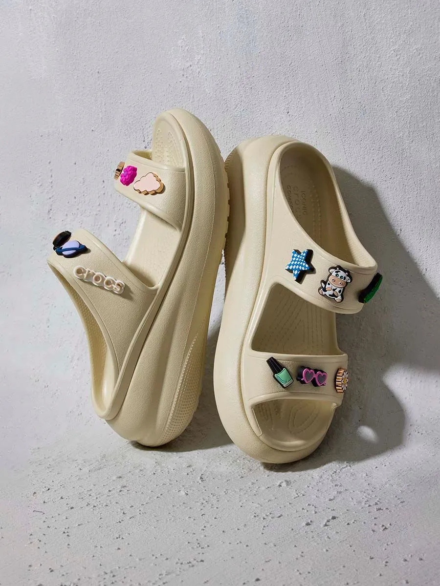 CROCS CREAM CROCS Crush Unisex Sandals