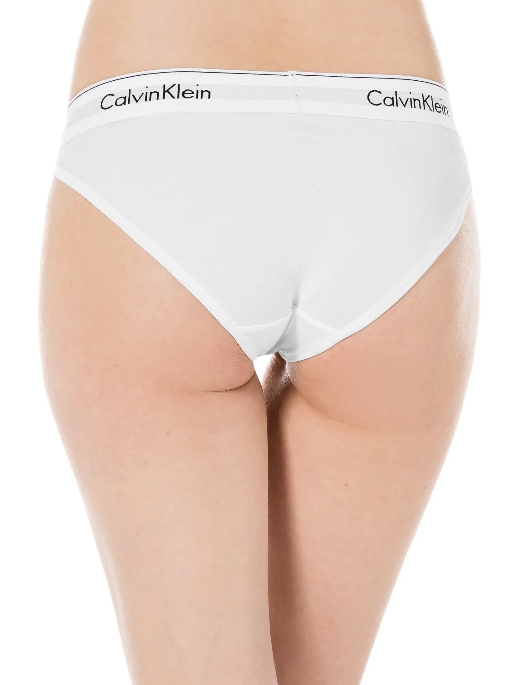 CALVIN KLEIN Women's Modern Cotton Bikini White