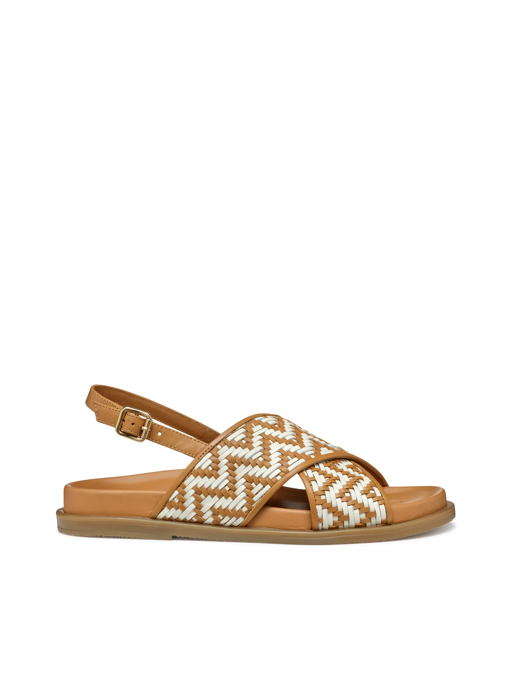 GEOX Women Sandals D Adelash SS25 Camel/Papyrus