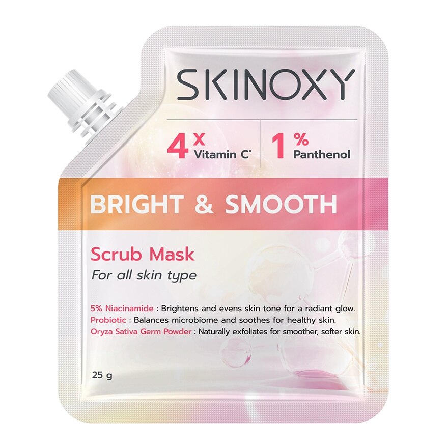 Skinoxy Scrub Mask Bright  Smooth 25 G. - Pink