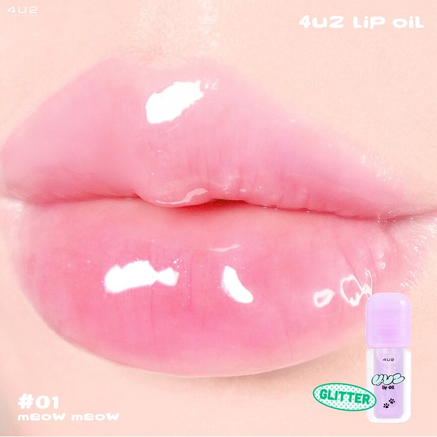 #4U2 Lip Oil 3.8ml 01