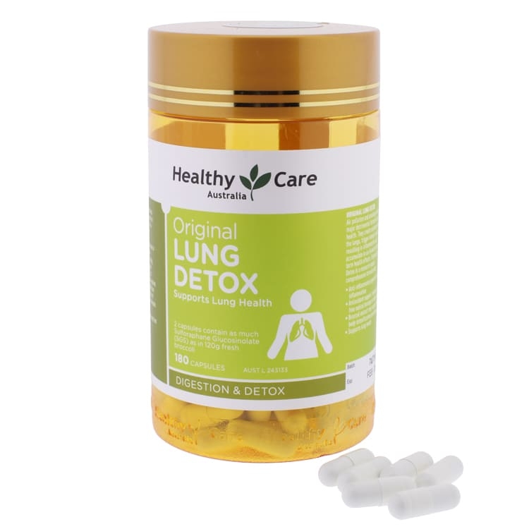 Комплекс Lung detox для бронхо-легочной системы Healthy Care 180 капсул