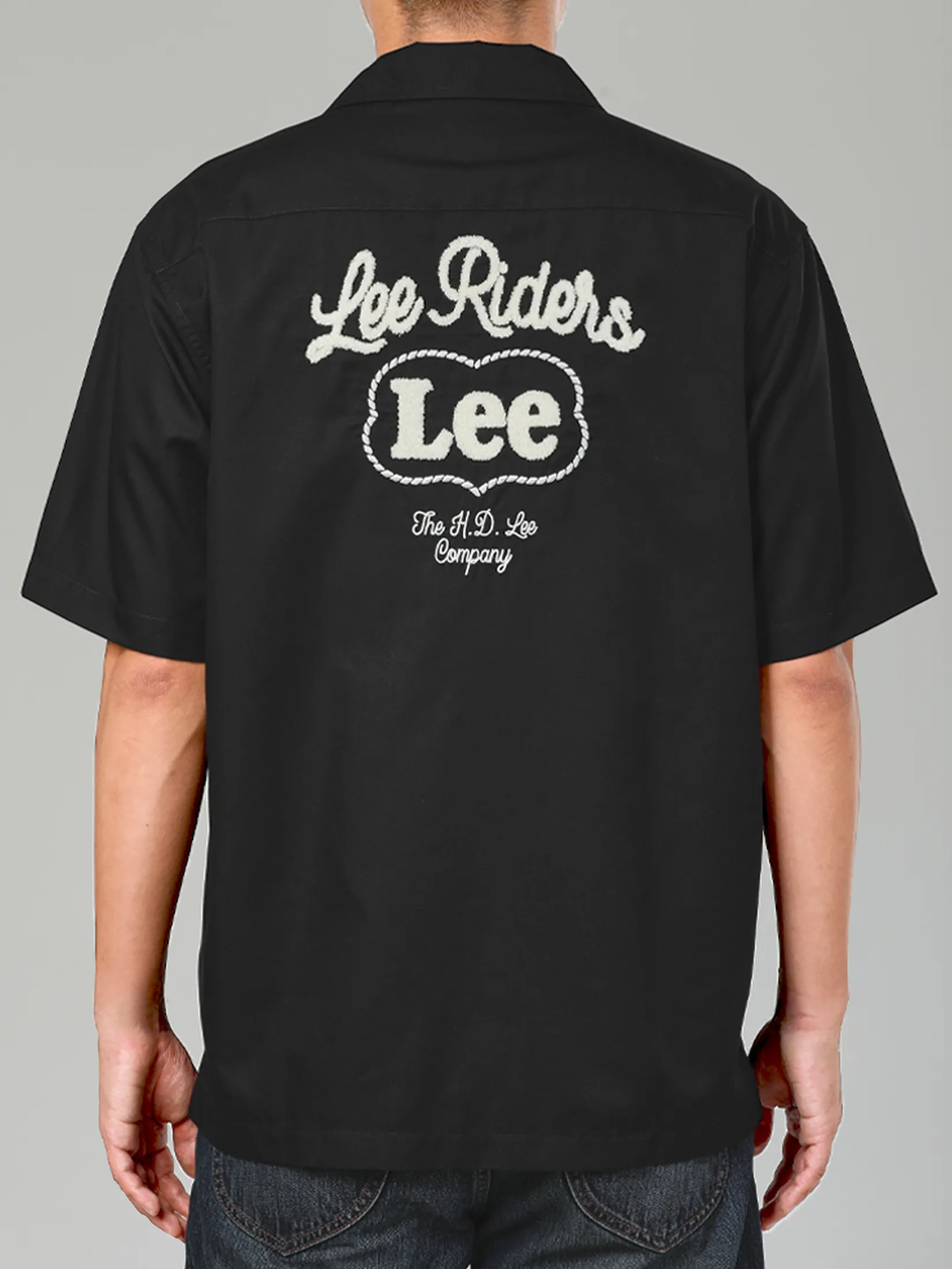 LEE Men s Shirt Short Sleeve Lee Riders Collection Comfort Fit Black