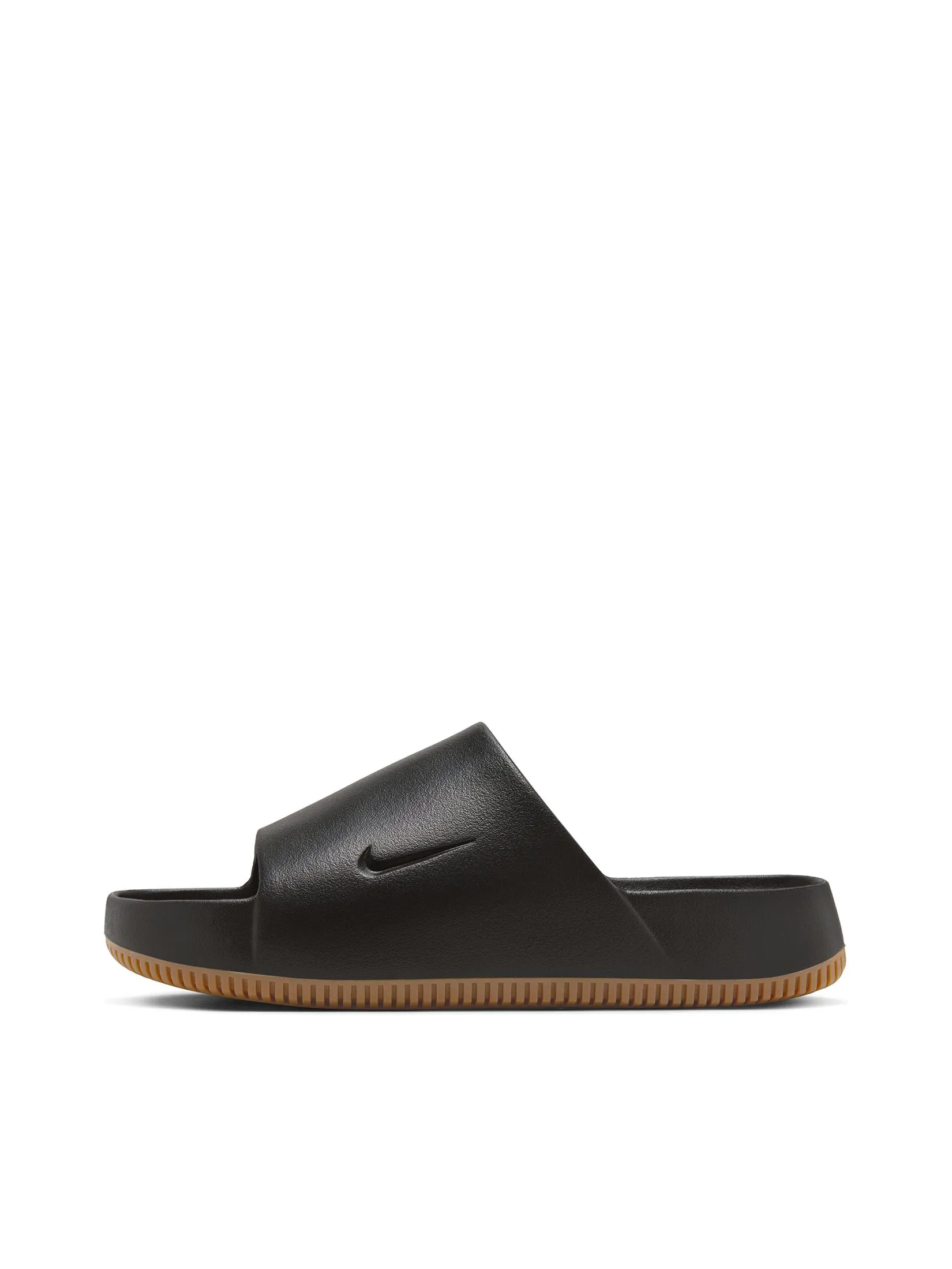NIKE Men Slide Calm FD4116-003 Black/Black-Gum Med Brown