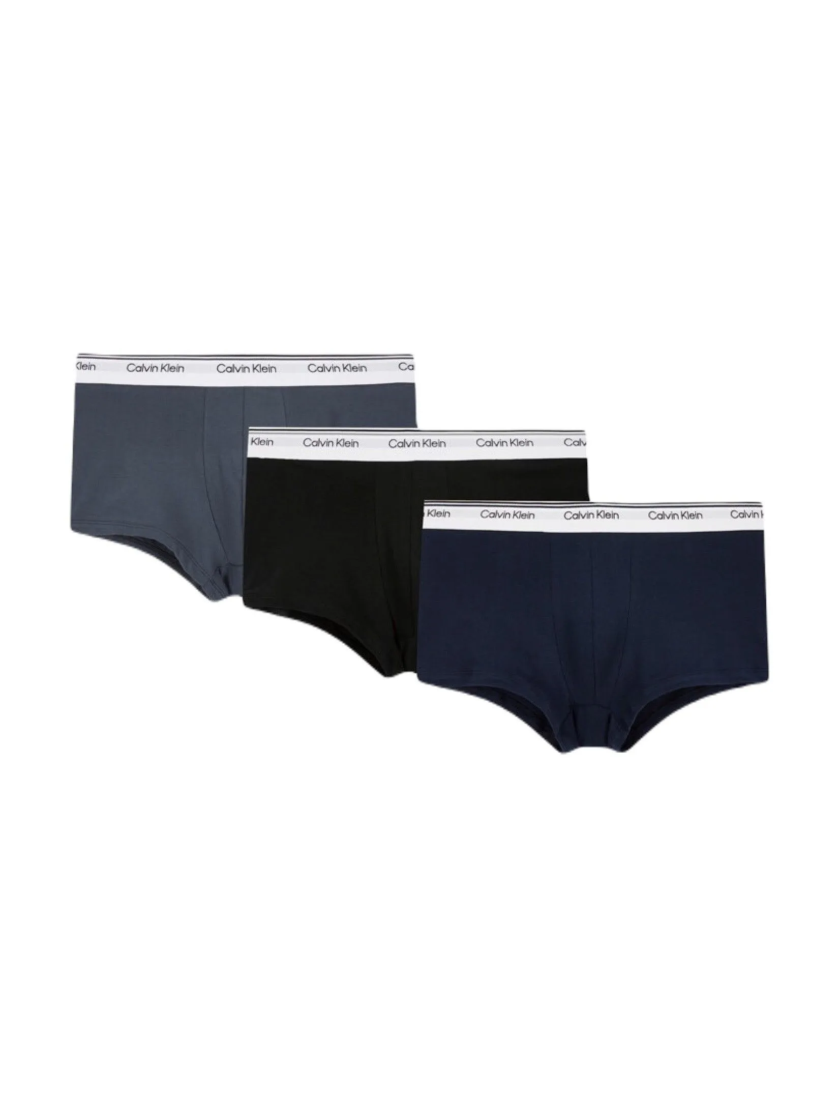 CALVIN KLEIN Men's Balance Cotton Low Rise Trunk 3Pack Multicolor