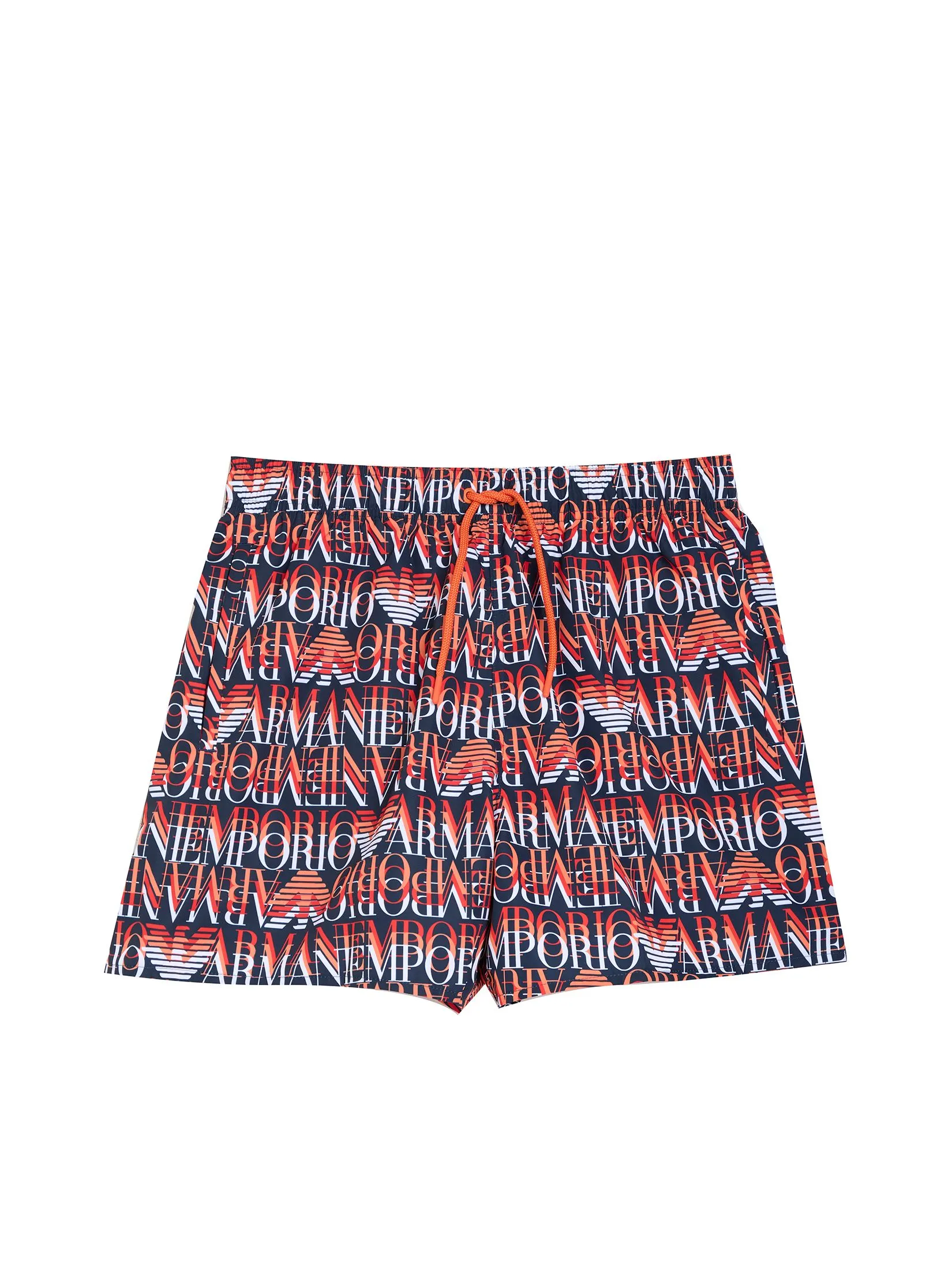 EMPORIO ARMANI Men Boxers SS25 FB057 Macrologo Blu / Orange