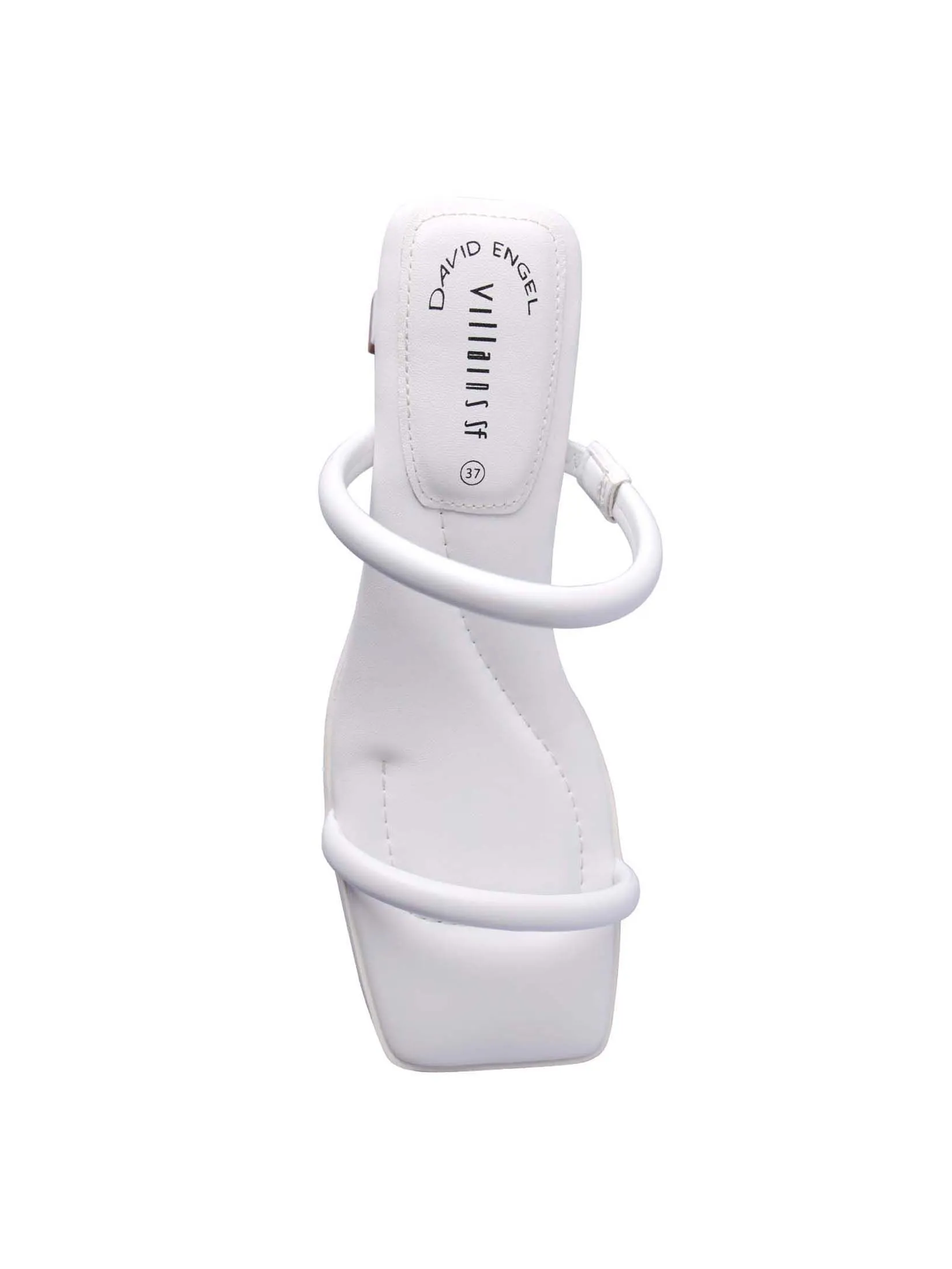 VILLAINS SF KINSLEY Women's Comfort Heeled Sandals WHITE