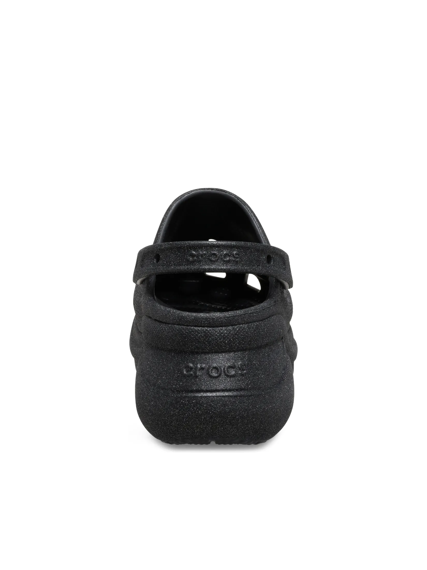 CROCS WOMEN S BAE GLITTER CLOG - BLACK