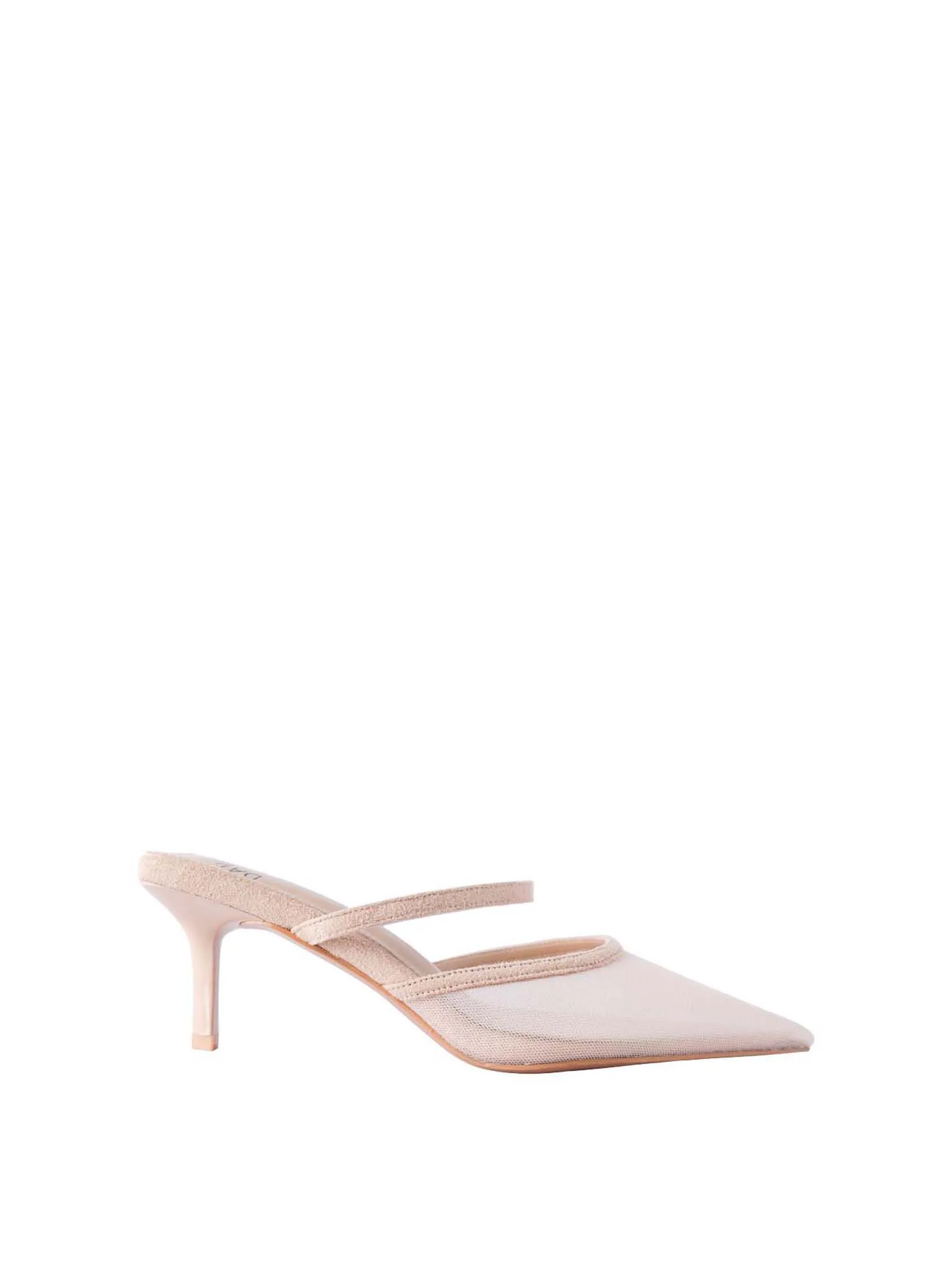 VILLAINS SF ELYSE Women's Mule Heels NUDE Size - 36 EU