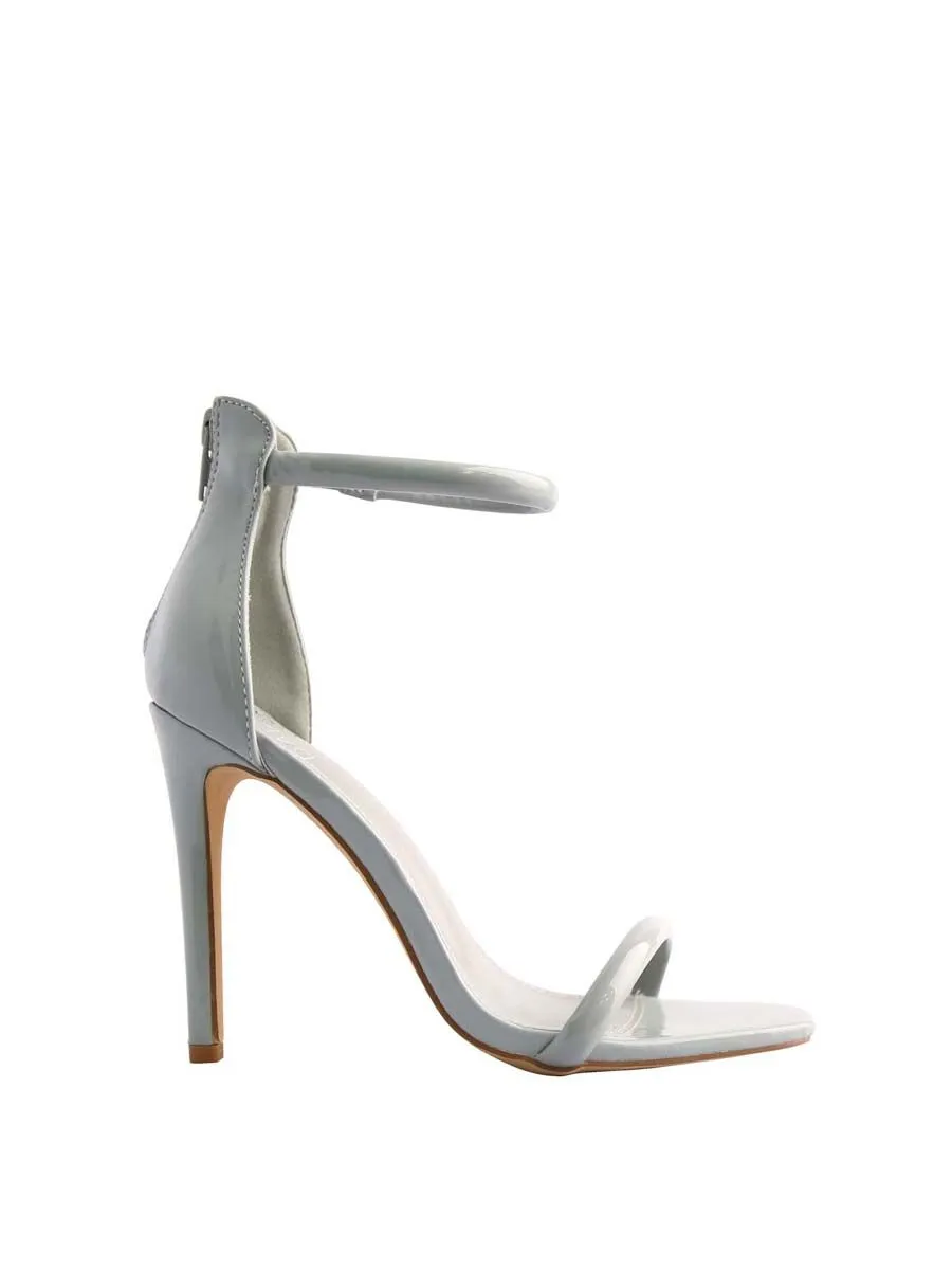 VILLAINS SF ARLENE Women's Heeled Sandals GREY PATENT