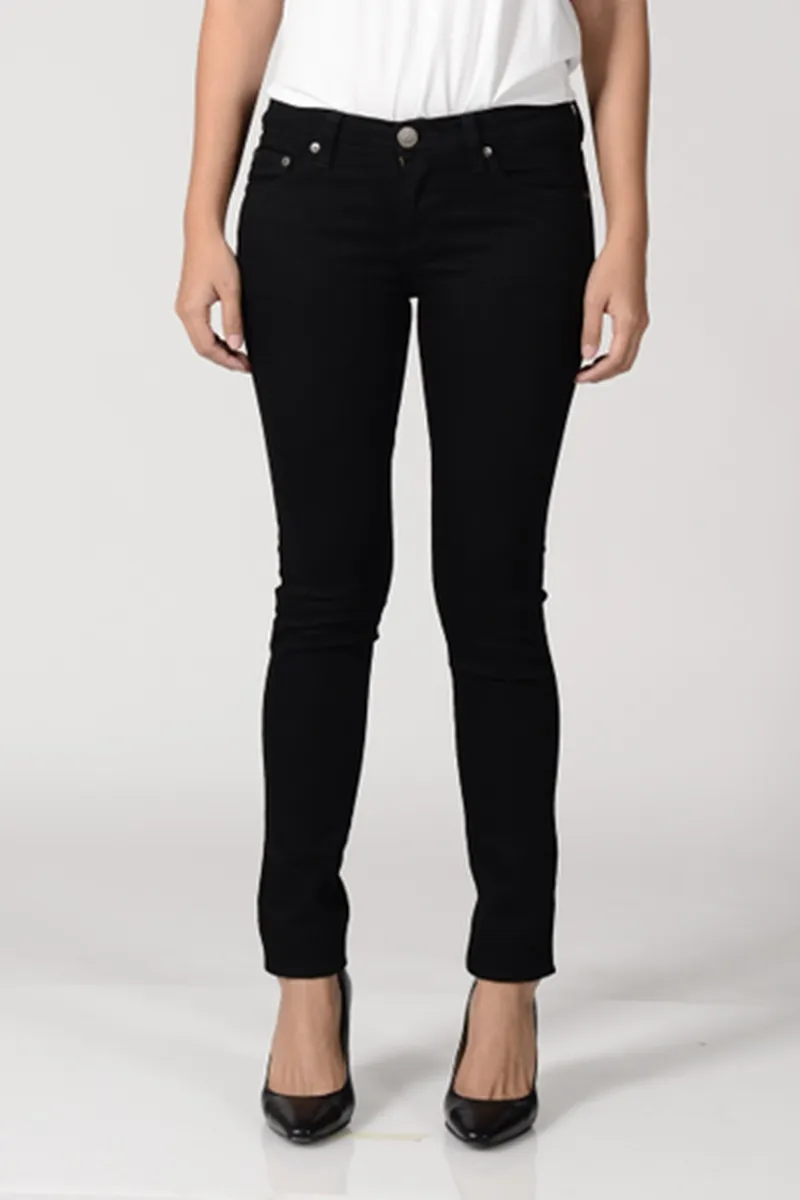 MC JEANS Women's Jeans slim MBDP18520 Black