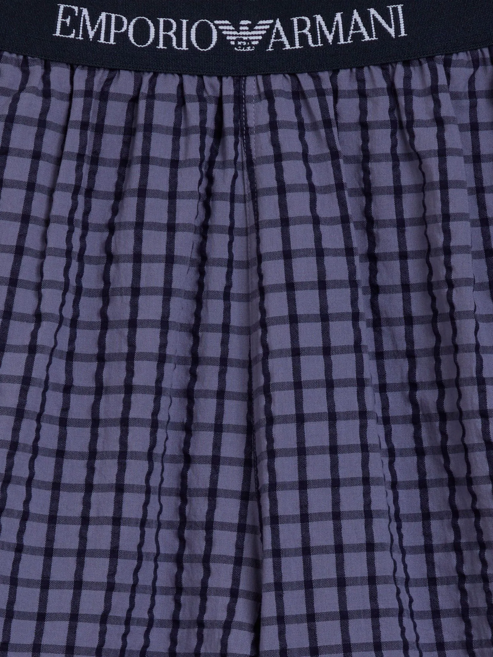 EMPORIO ARMANI Men Boxers FW25 FB067 Blue Check