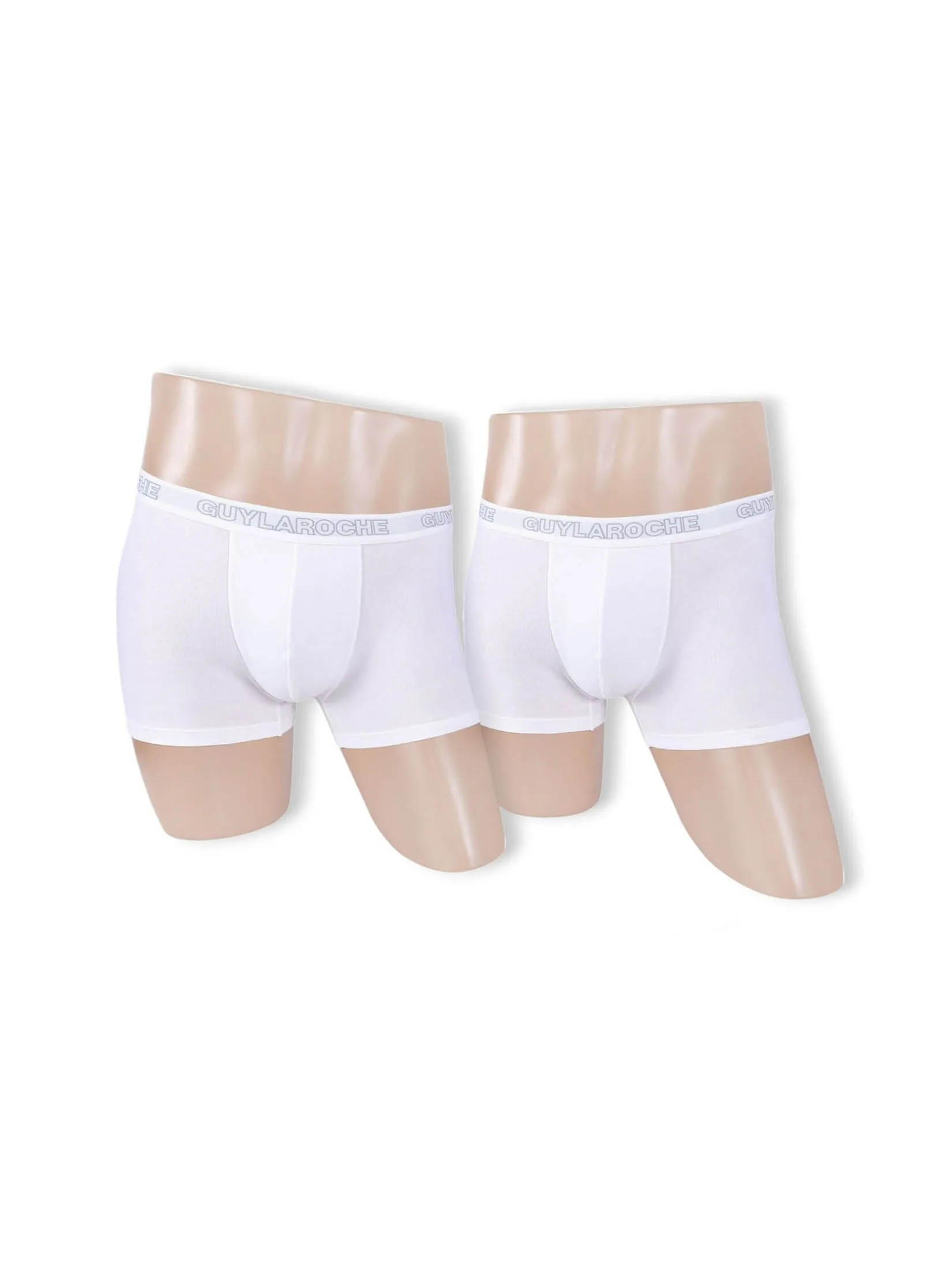 GUY LAROCHE INNERWEAR Men TRUNKS Underwear PACK 2 Pcs. - White