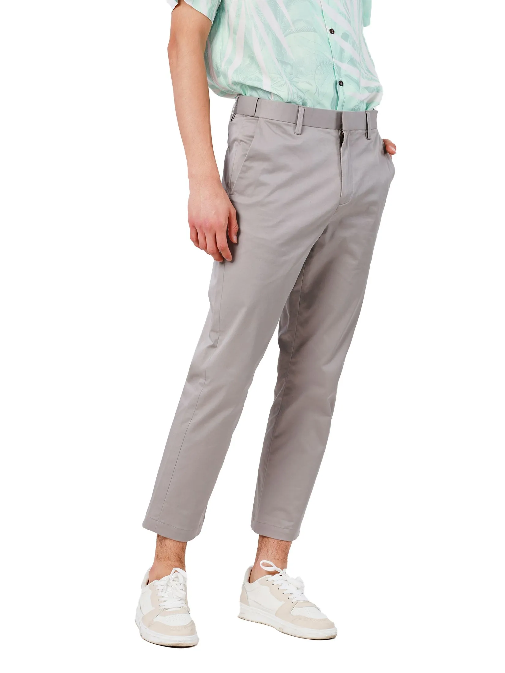 JOHN HENRY Men's Trousers (Slim Fit) Rejuvenate Vacation Grey