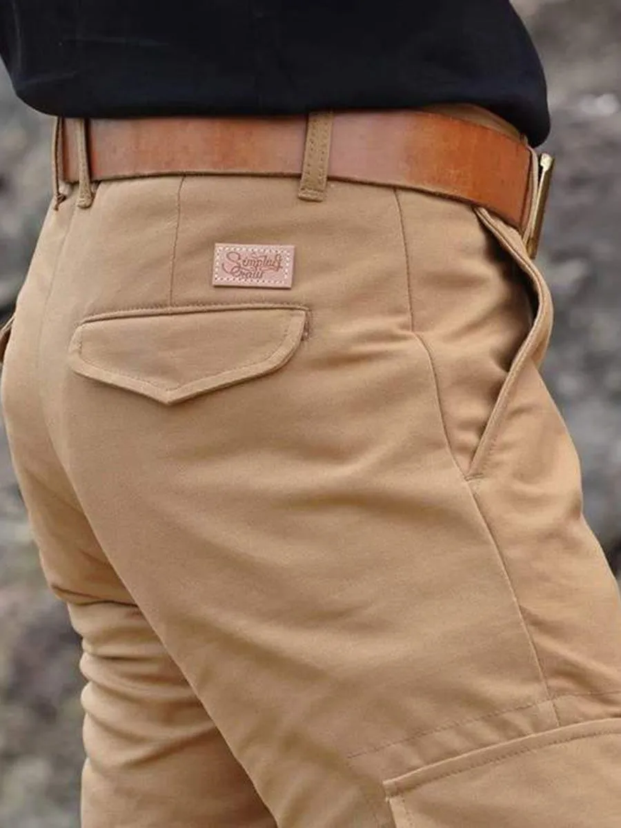 SIMPLE&RAW Duck Duty Pants Sk825-Br-26 Brown