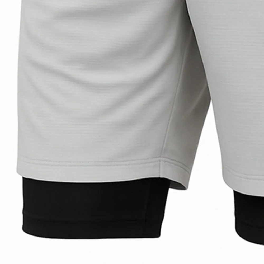 REEBOK ID Basketball 2-in-1 Men Training Shorts Grey - RE099AP251ENTH