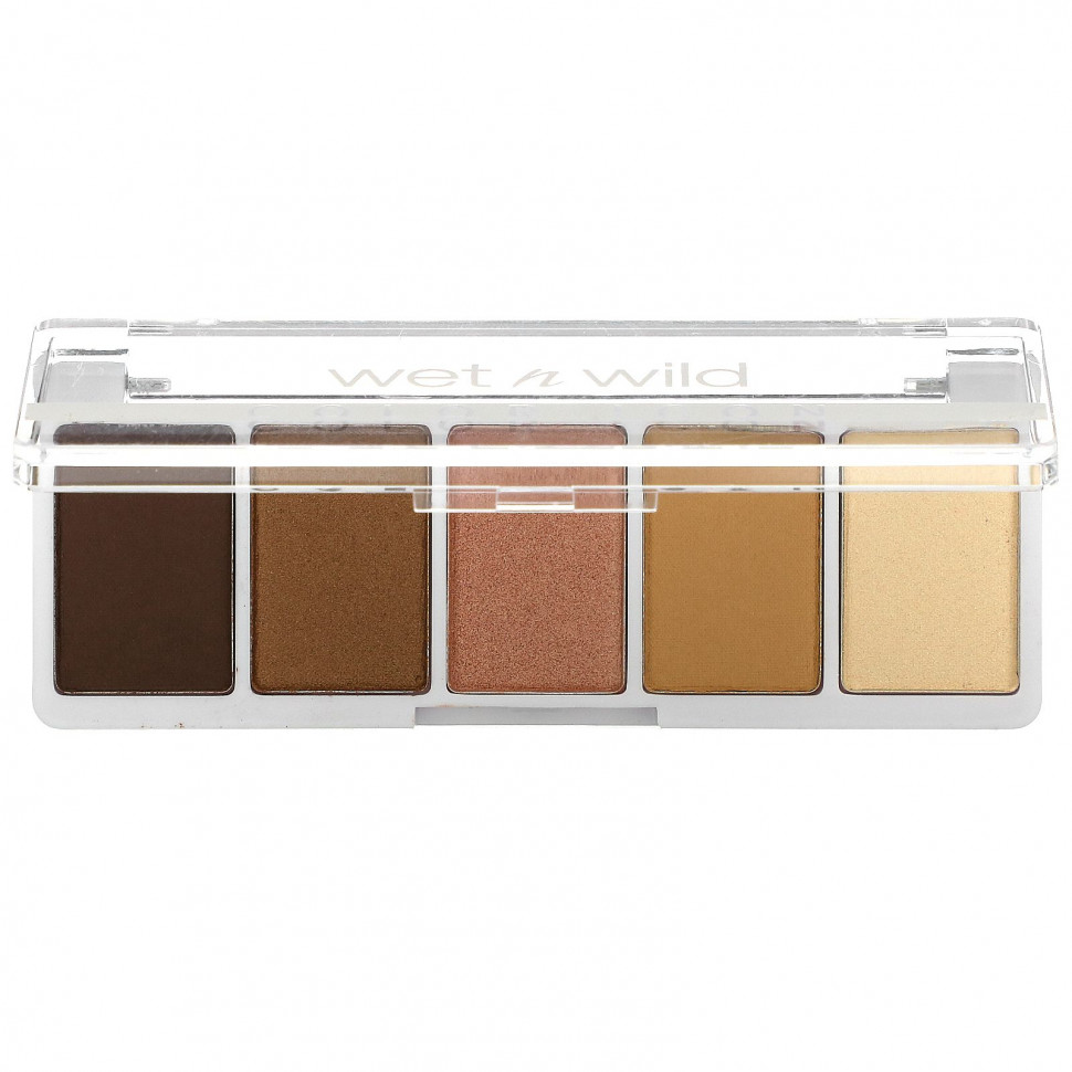 Wet n Wild, Color Icon, палитра теней из 5 оттенков, Walking On Eggshell, 6 г (0,21 унции) - WNW-14067-Camo-flaunt