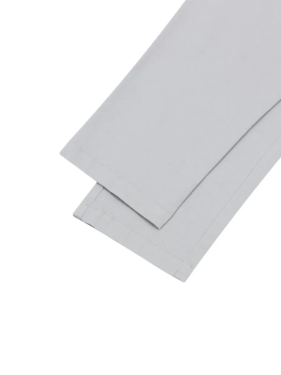 GIORDANO Men's Low rise Slim Taper Super Stretch Pants Moonstone grey