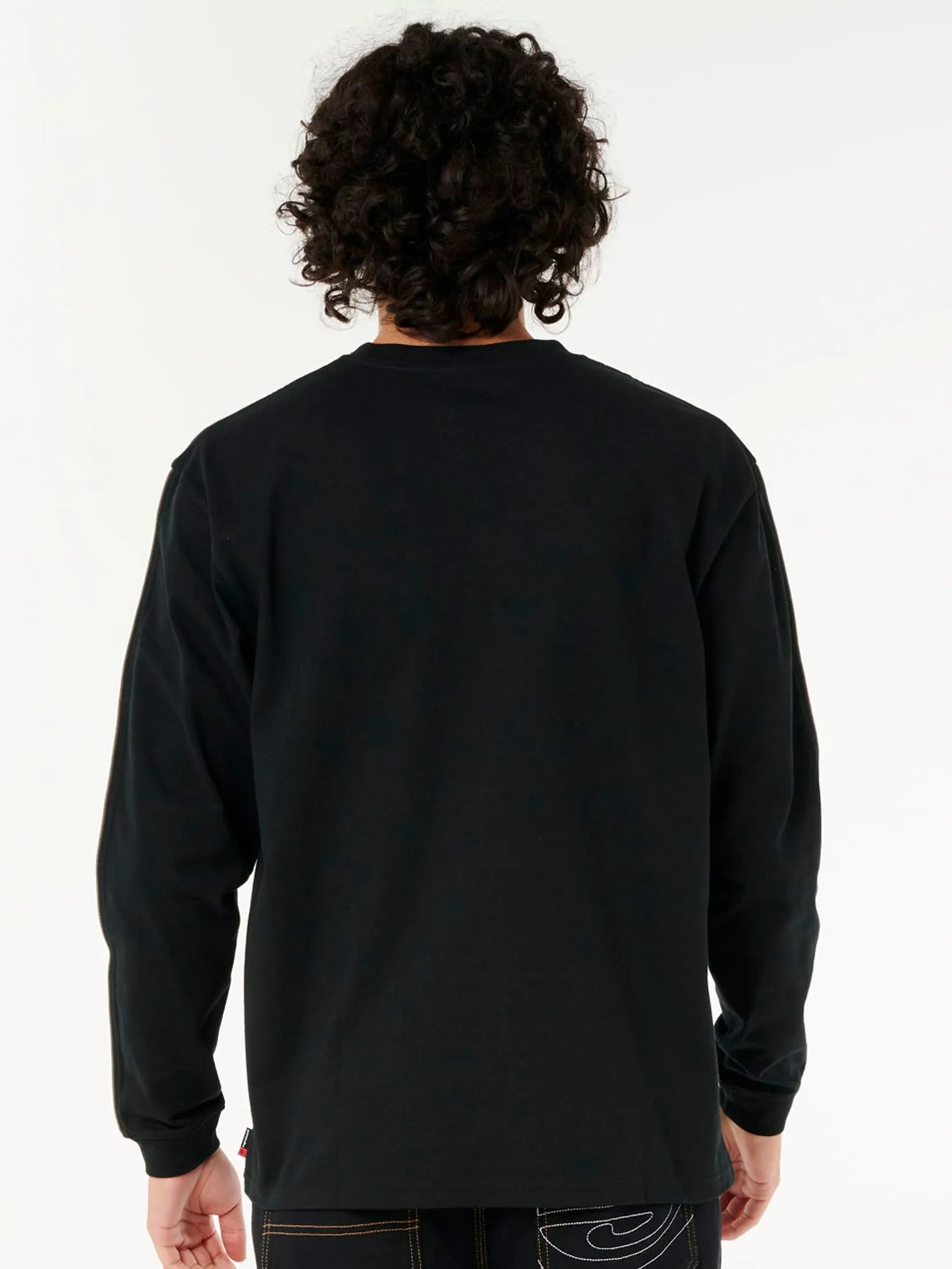 RIP CURL Men T-Shirt Archive L/S Black