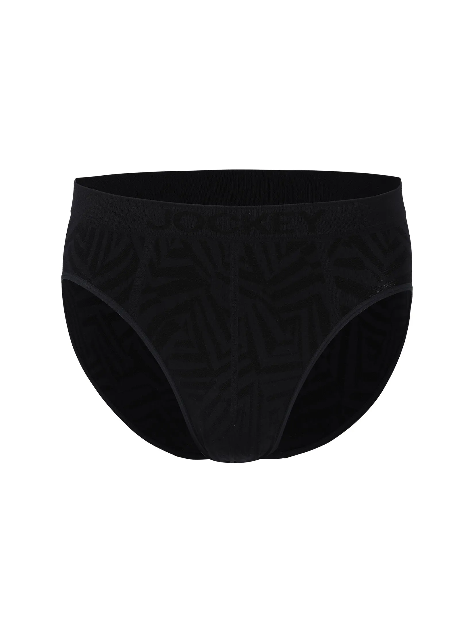 JOCKEY UNDERWEAR Men's SEAMFREE FASHION BRIEFS BLACK