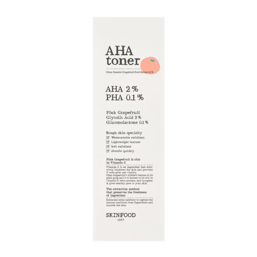 Skinfood Toner AHA Pink Grapefruit 200 Ml.