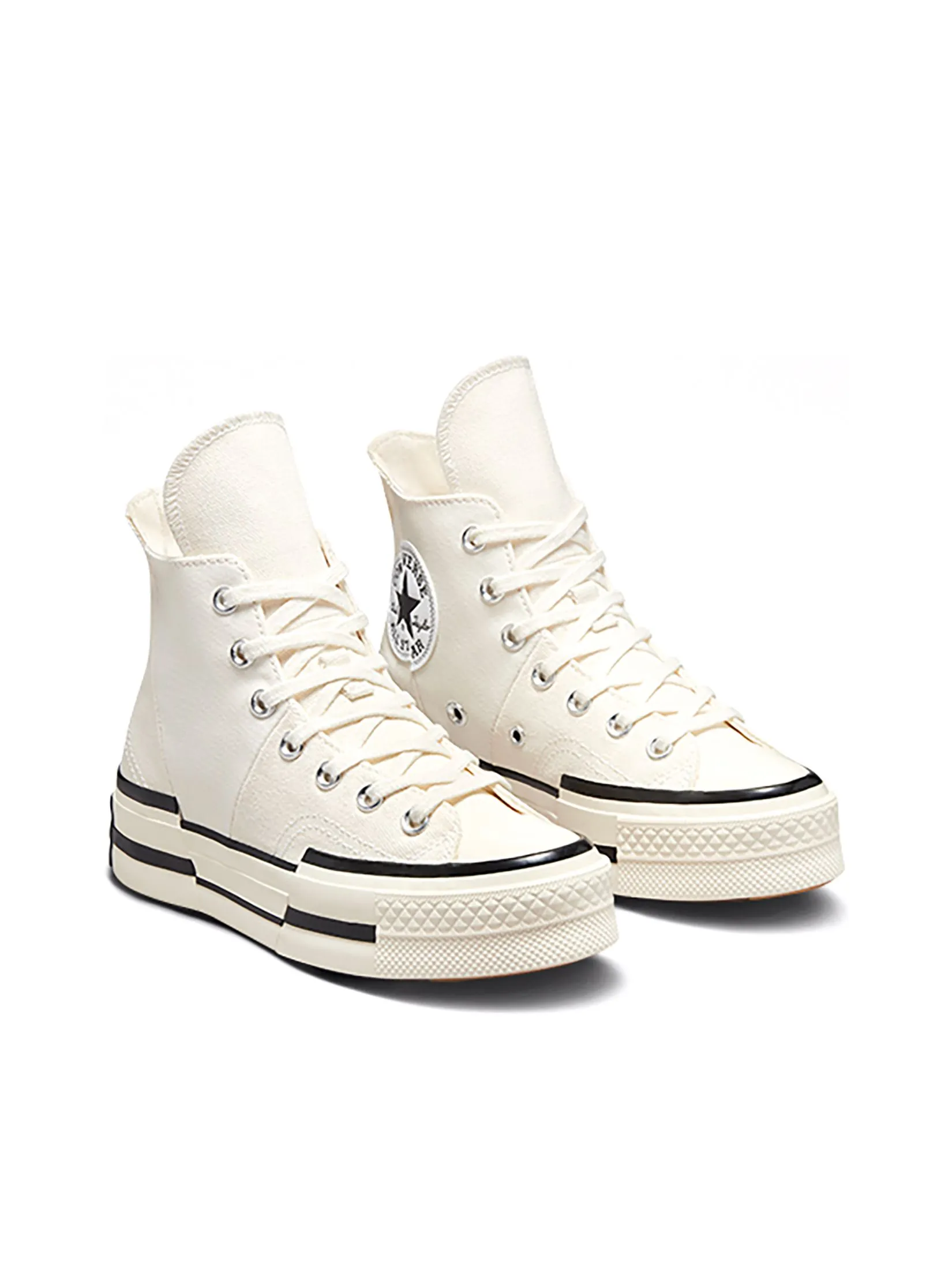CONVERSE Unisex Sneakers Chuck 70 Plus Canvas Hi Cream