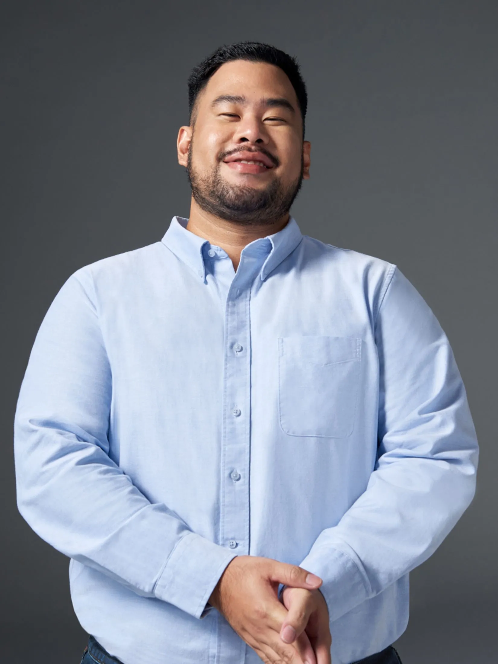 GQ Men Oxford Shirt Bear Size