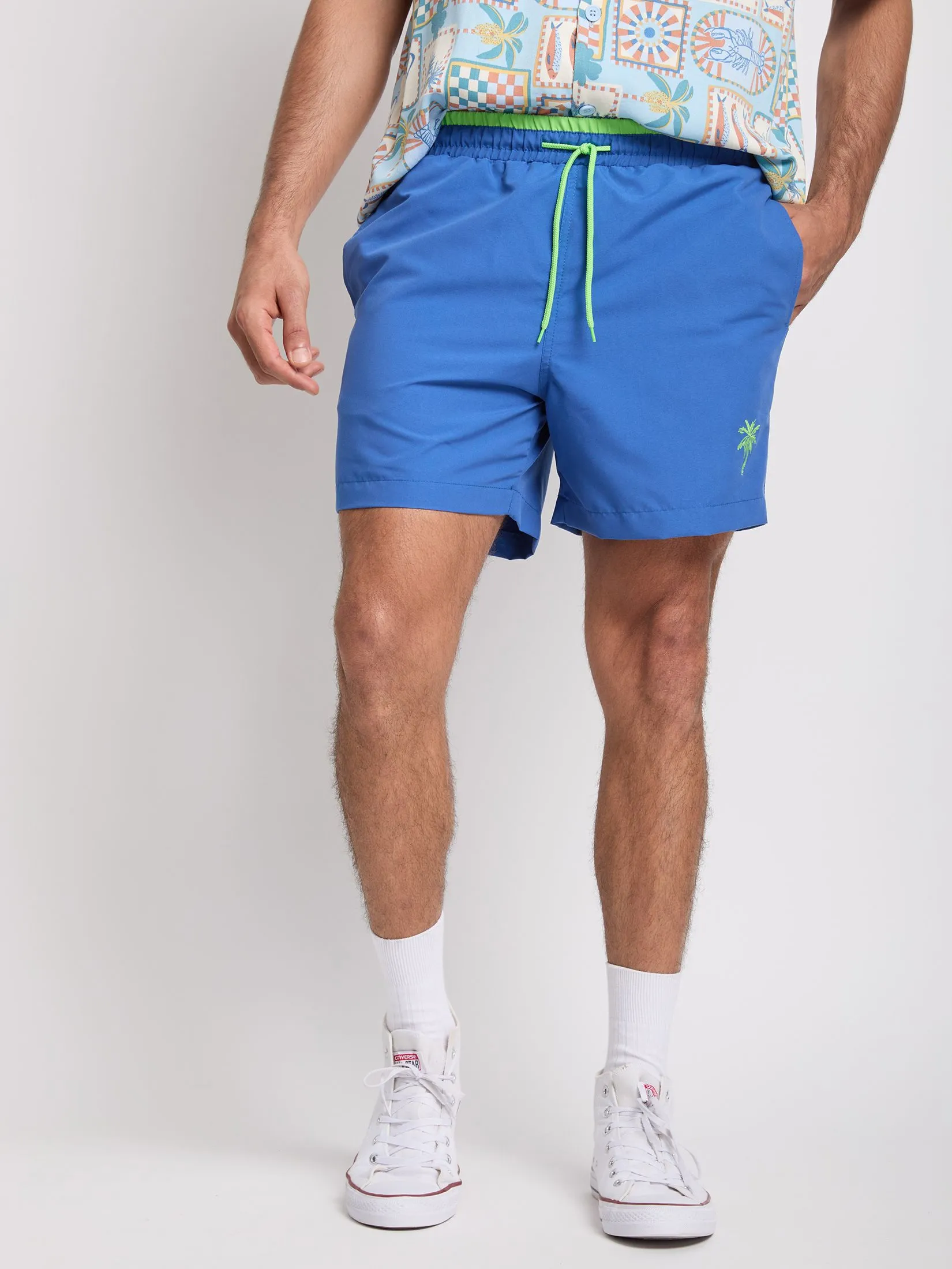 DEFRY 01 Men Shorts Adjustable Strap Back Pocket