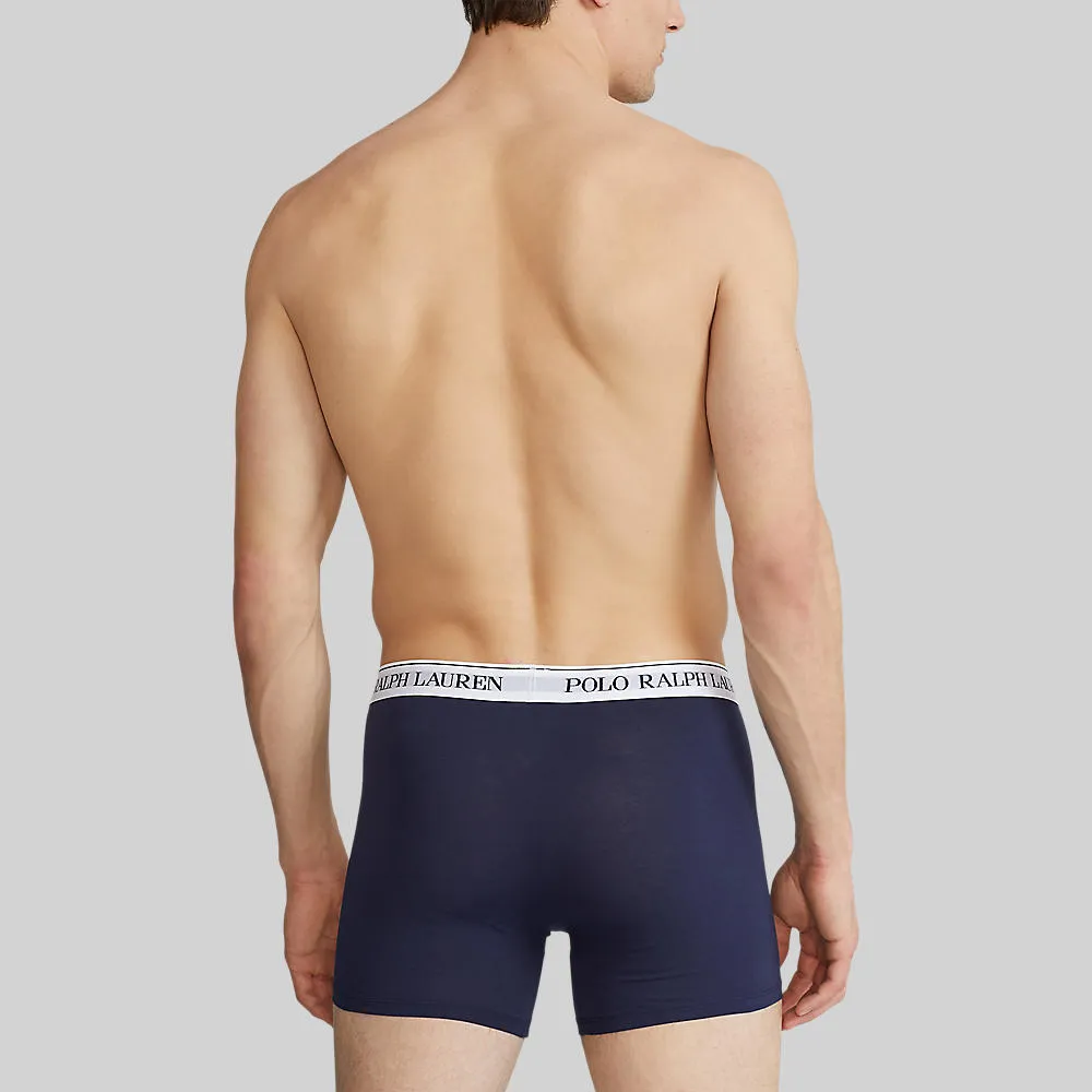 POLO RALPH LAUREN Underwear BOXER BRIEFS-Stretch Cotton Boxer Brief 3-Pack MAPOUND01720094 410 NAVY-410
