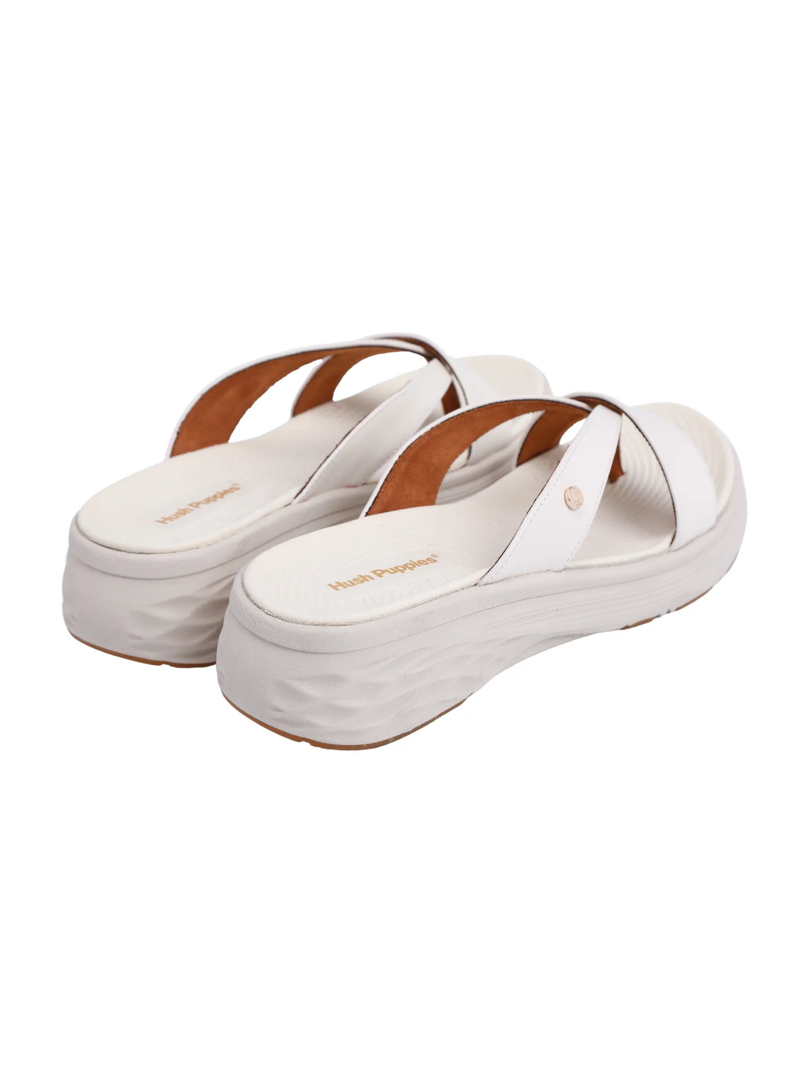 HUSH PUPPIES Women's Shoes Sandals Slides  - WHITE