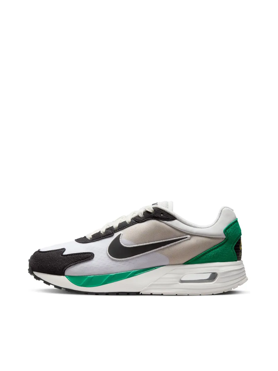 NIKE Men Sneakers Air Max Solo Summit White/Black-Malachite-Saturn Gold